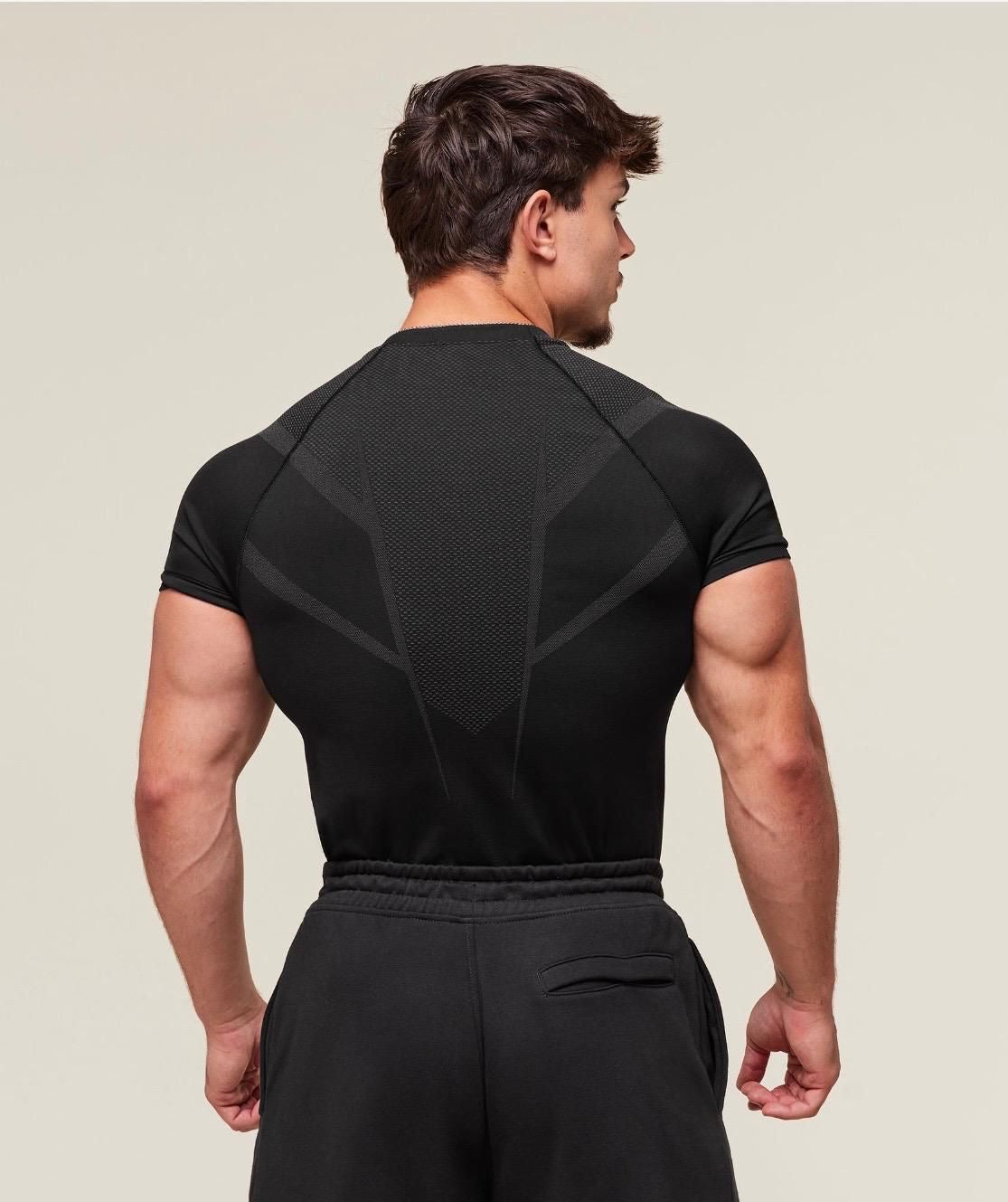 Onyx 5.0 Seamless T-Shirt Black/Onyx Grey