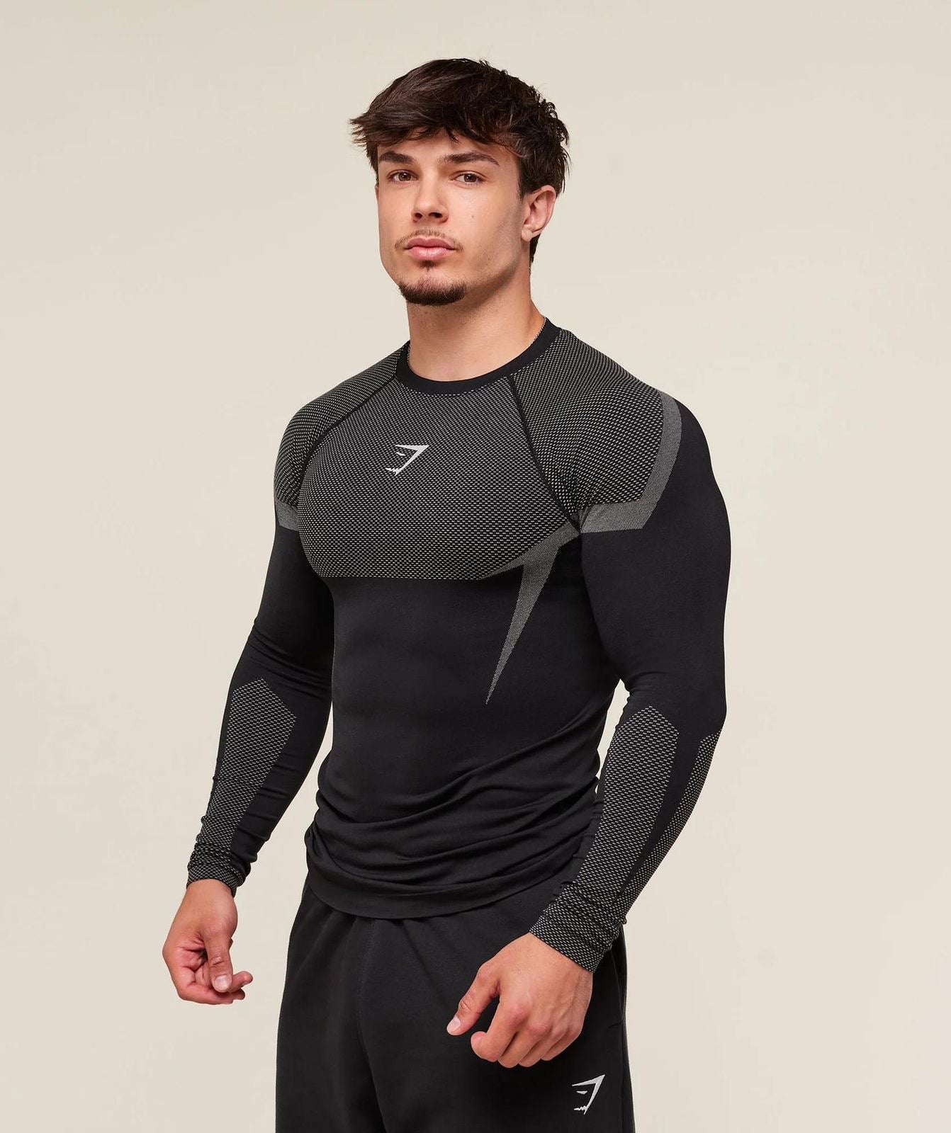 Onyx 5.0 Seamless Longsleeve T-Shirt Black/Light Grey