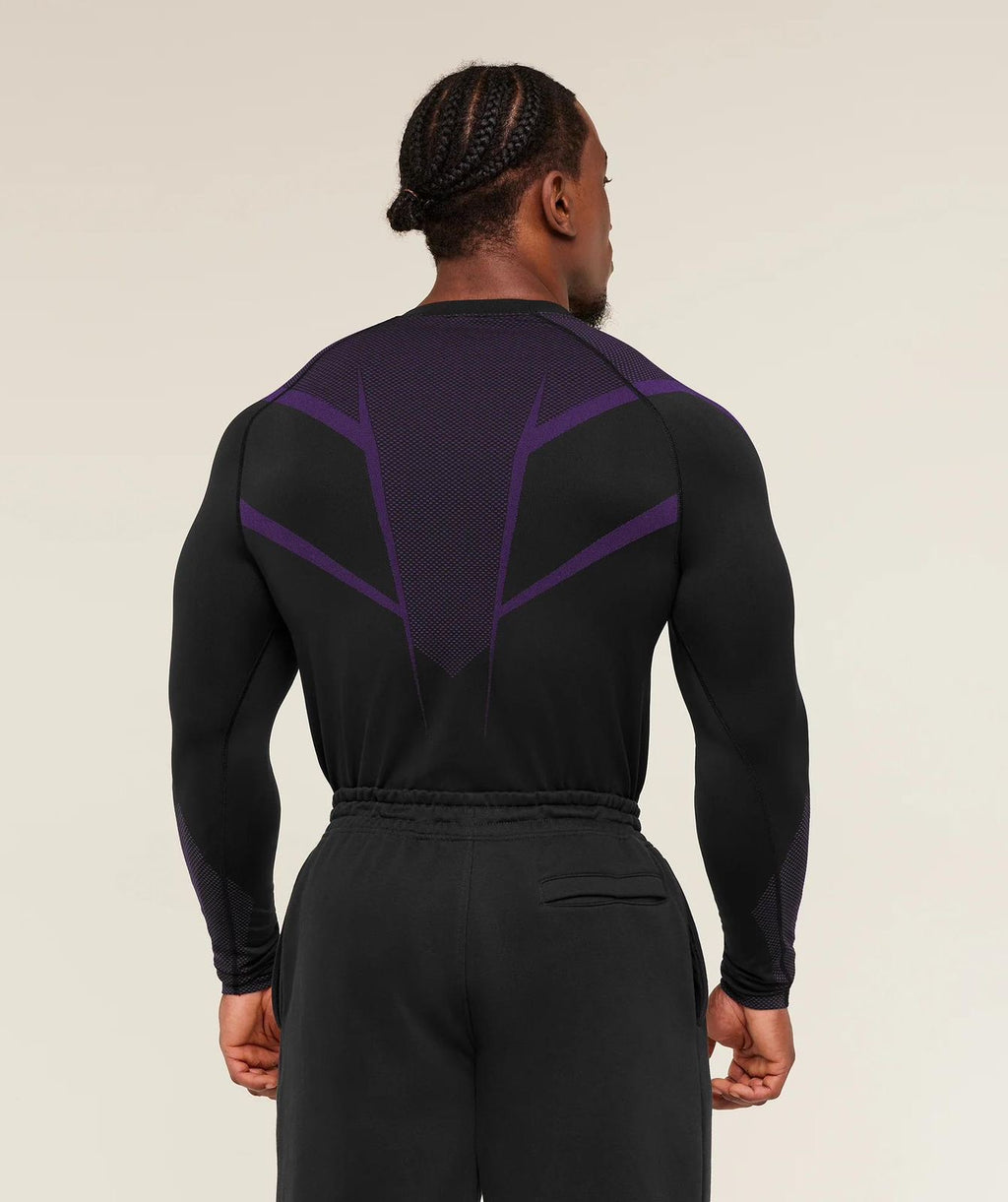 Onyx 5.0 Seamless Longsleeve T-Shirt Black/Aesthetic Purple