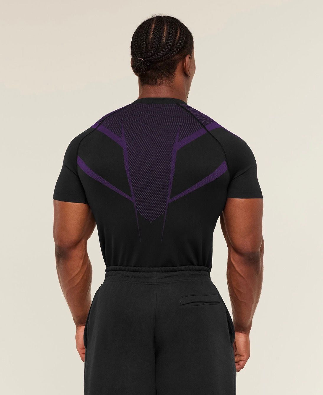 Onyx 5.0 Seamless T-Shirt Black/Aesthetic Purple