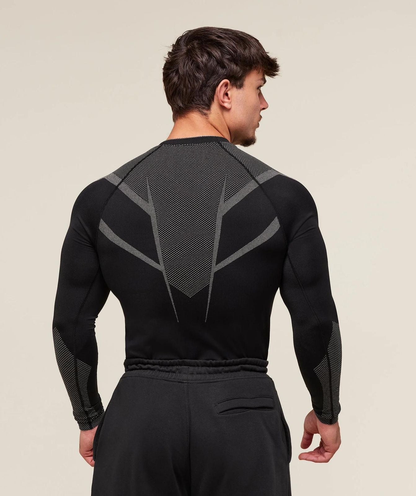 Onyx 5.0 Seamless Longsleeve T-Shirt Black/Light Grey