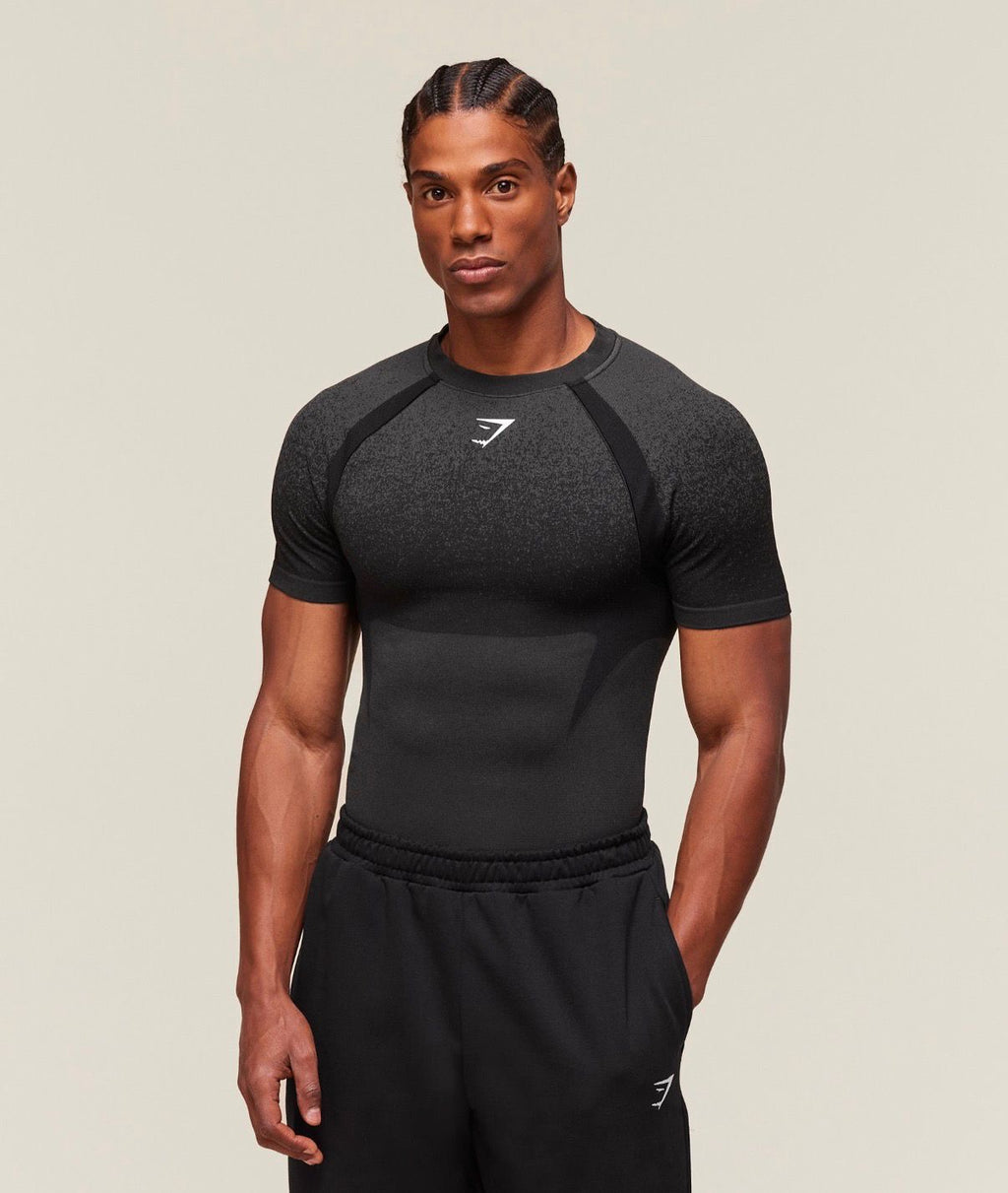 Shadow Seamless T-Shirt Black