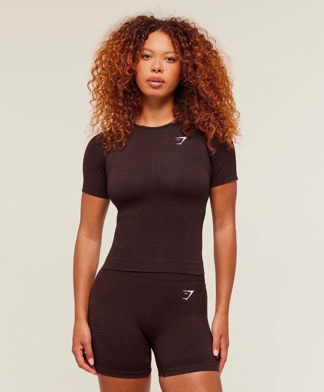 Vital Tight T-Shirt Brown