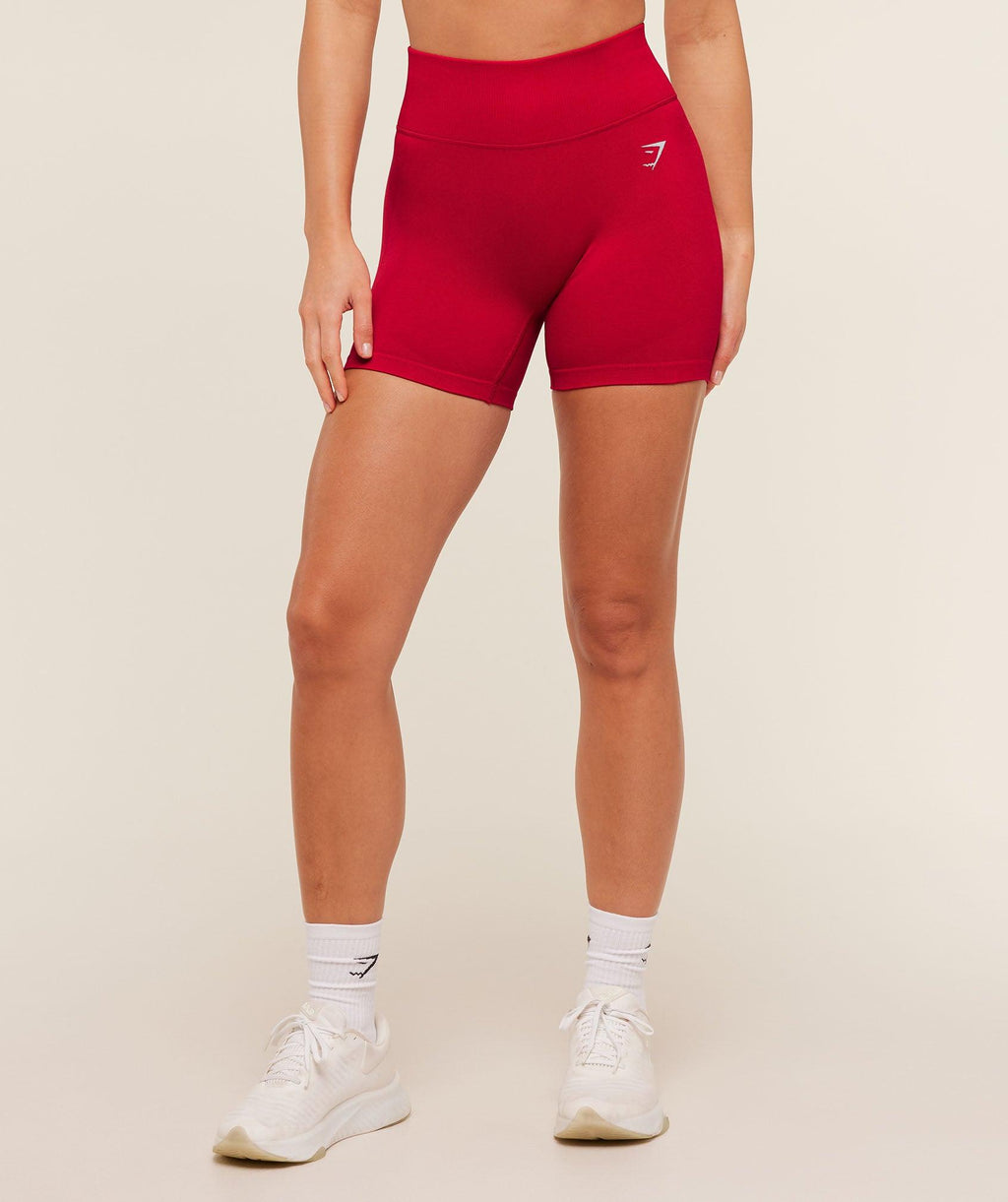 Interval Seamless Carmine Red