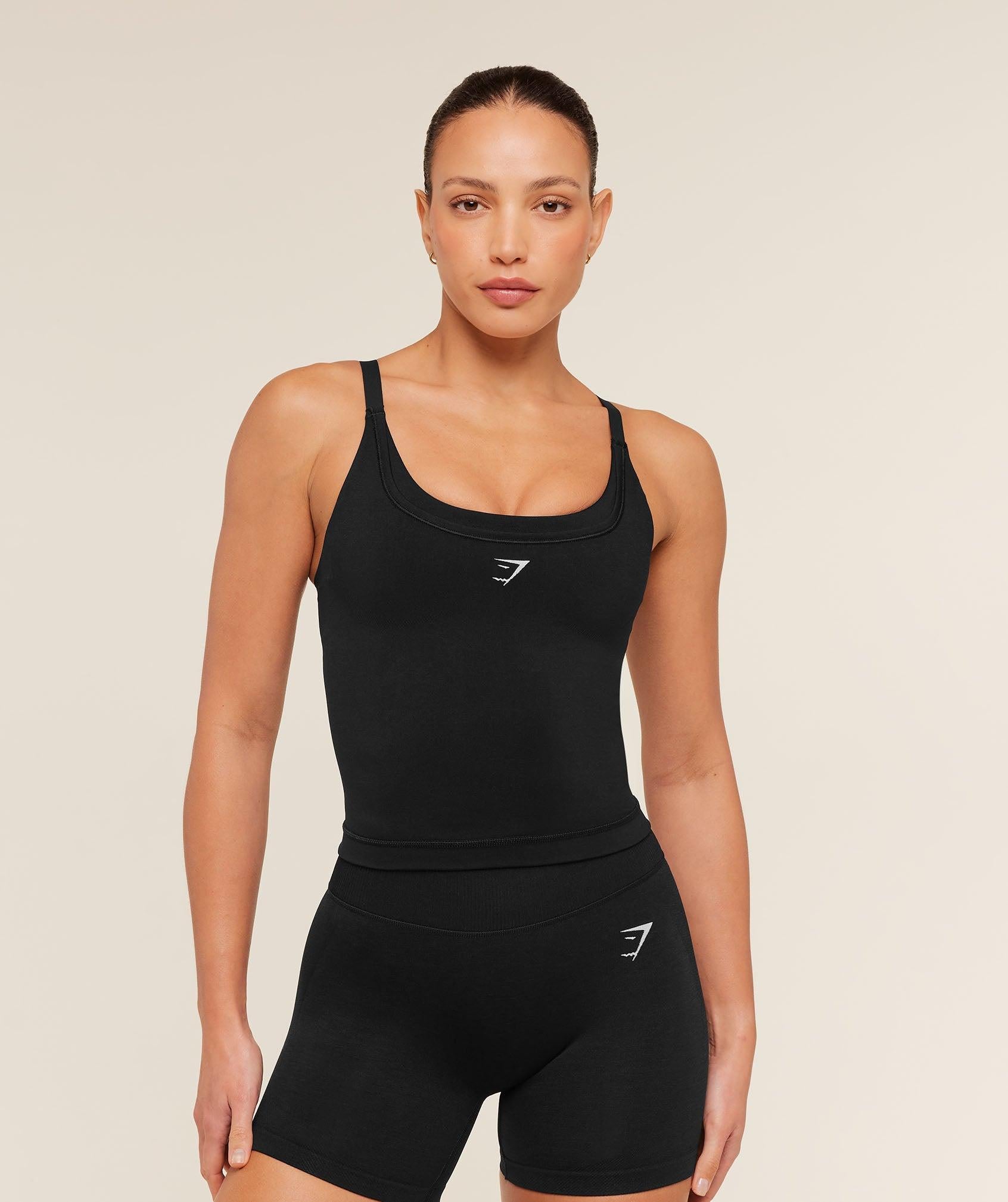 Interval Seamless Midi tank Black