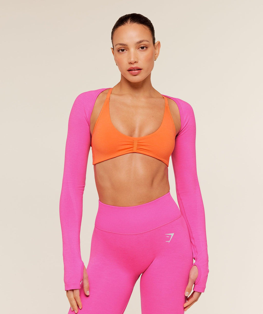 Interval Seamless Shrug Electric Pink