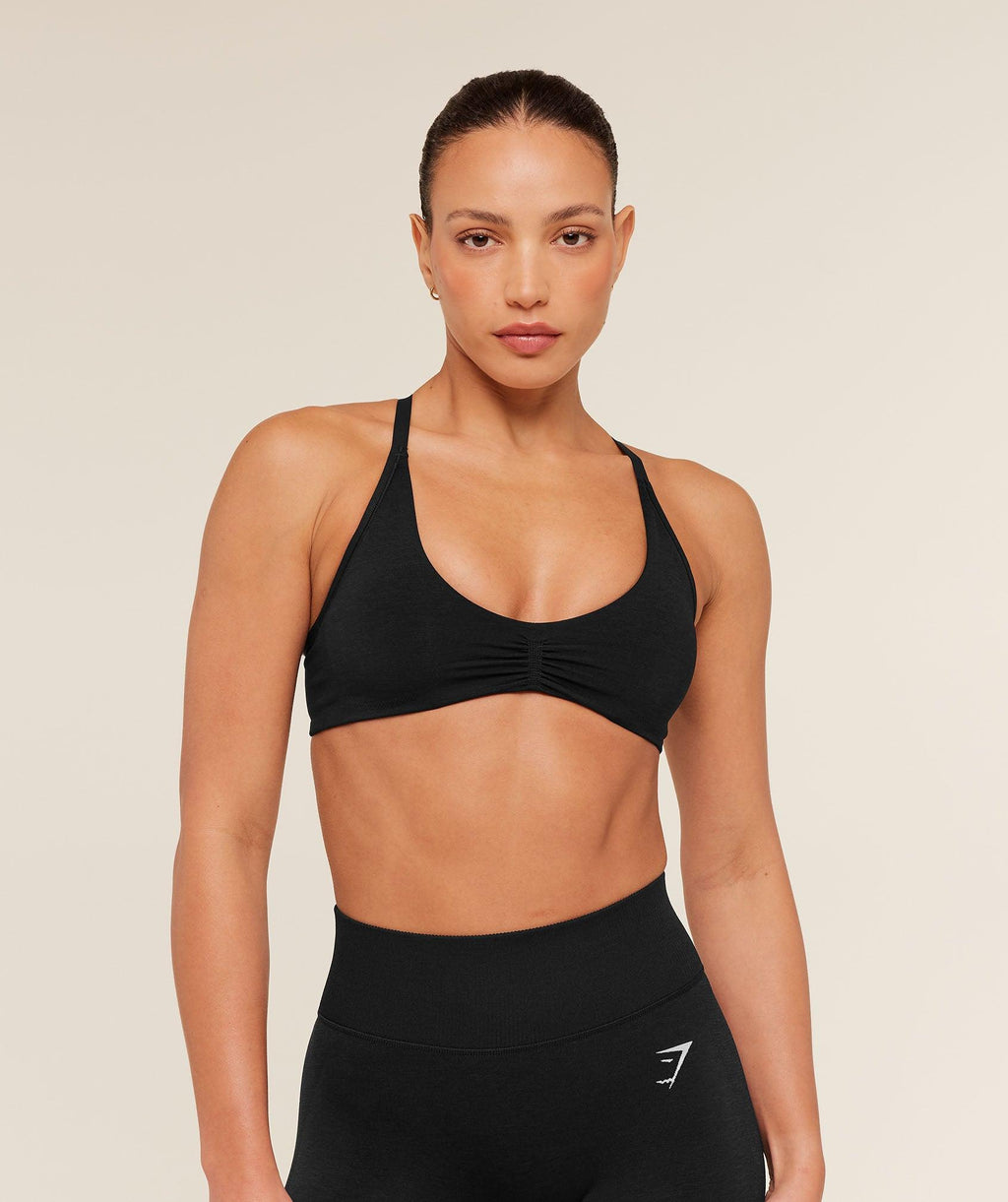 Interval Seamless Light Support Sports Bra Black