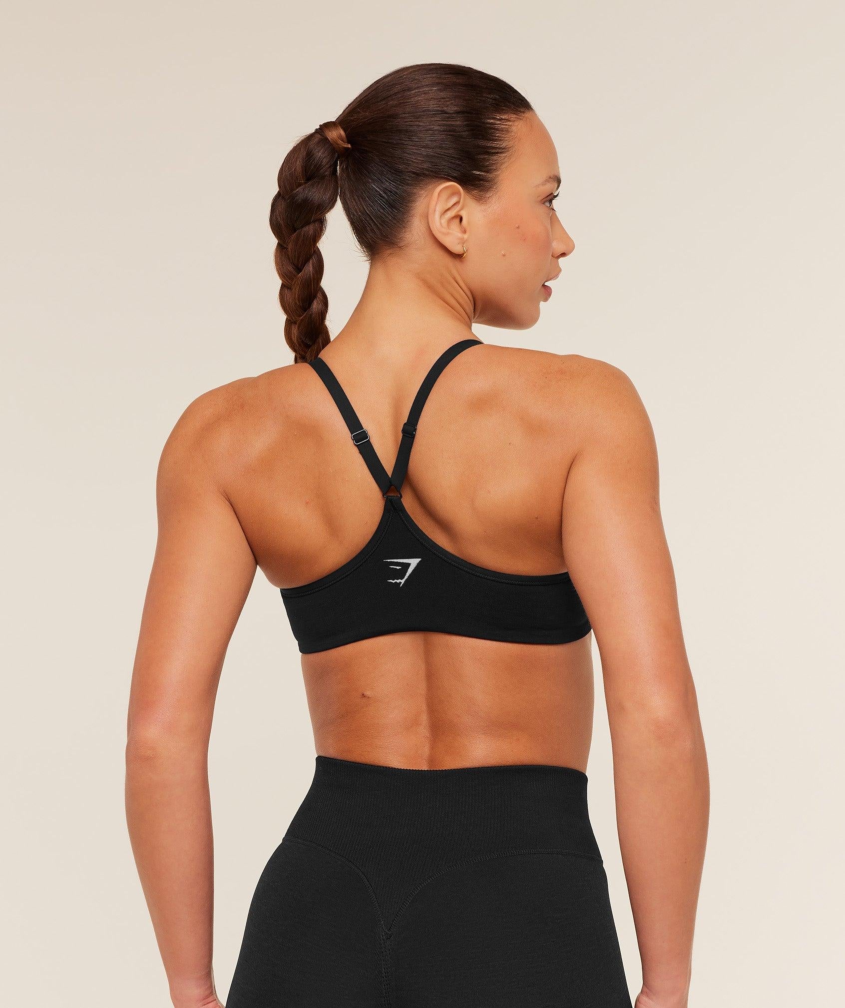 Interval Seamless Light Support Sports Bra Black