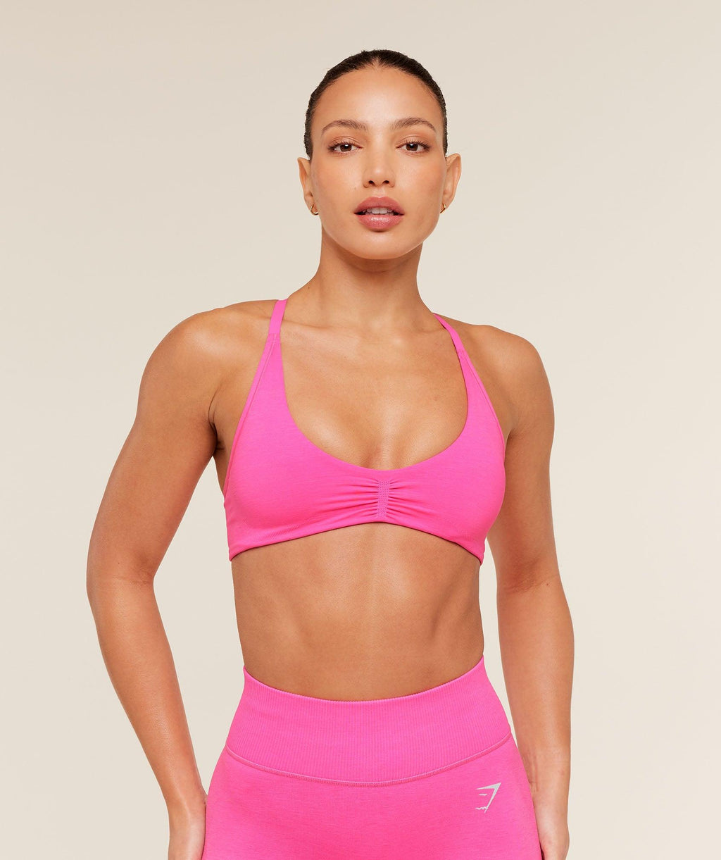 Interval Seamless Light Support Sports Bra Electric Pink