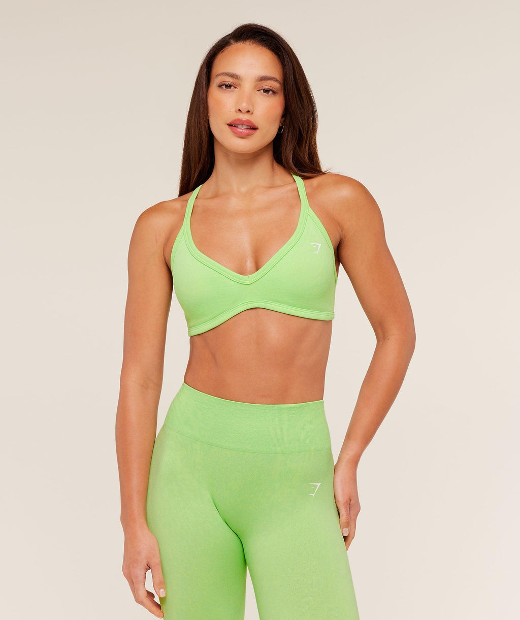 Adapt Animal X Whitney Sports Bra Energy Gelato Green / Sorbet Yellow