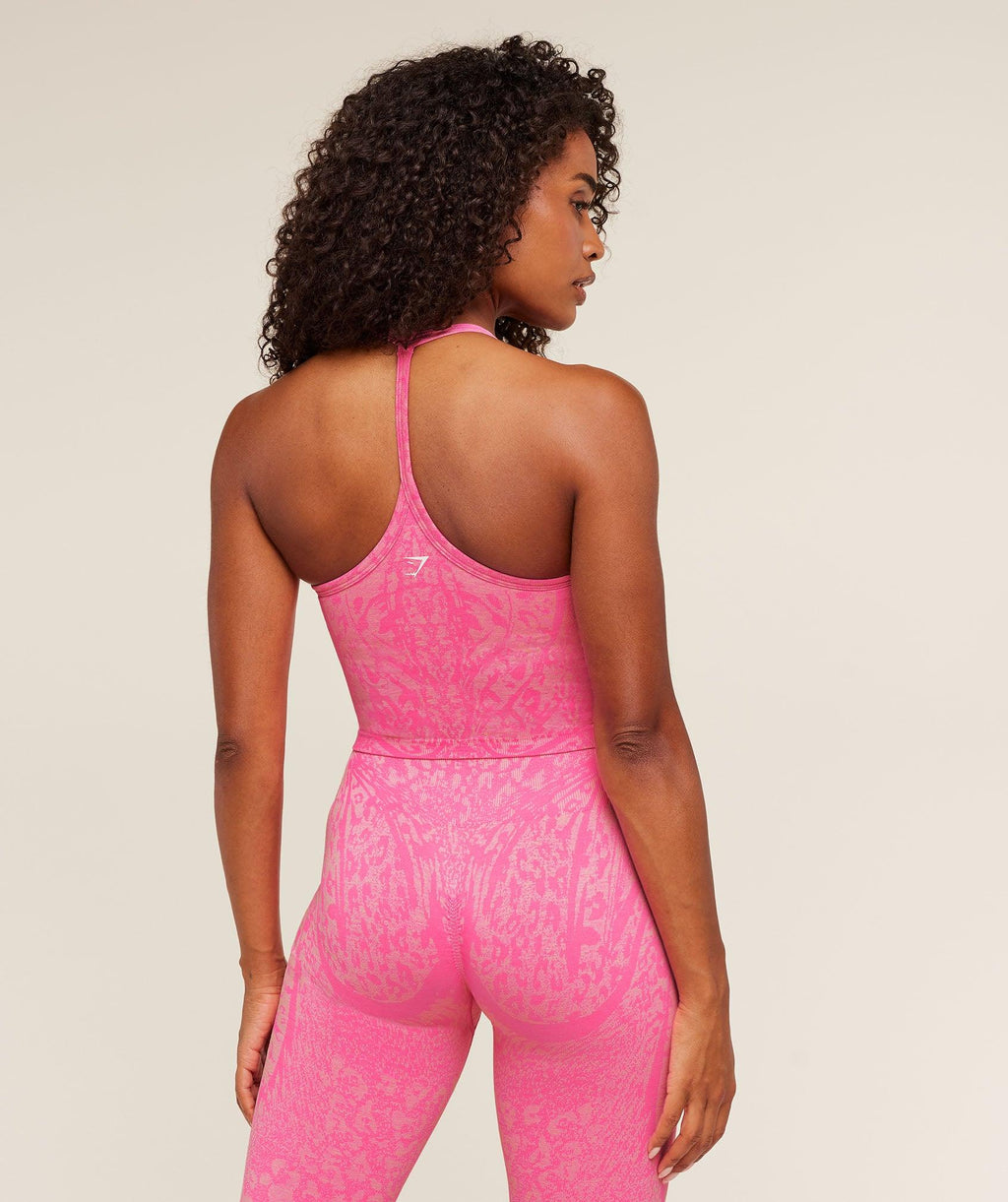 Adapt Animal X Whitney Tank Top With Shelf Electric Pink / Sorbet Yellow