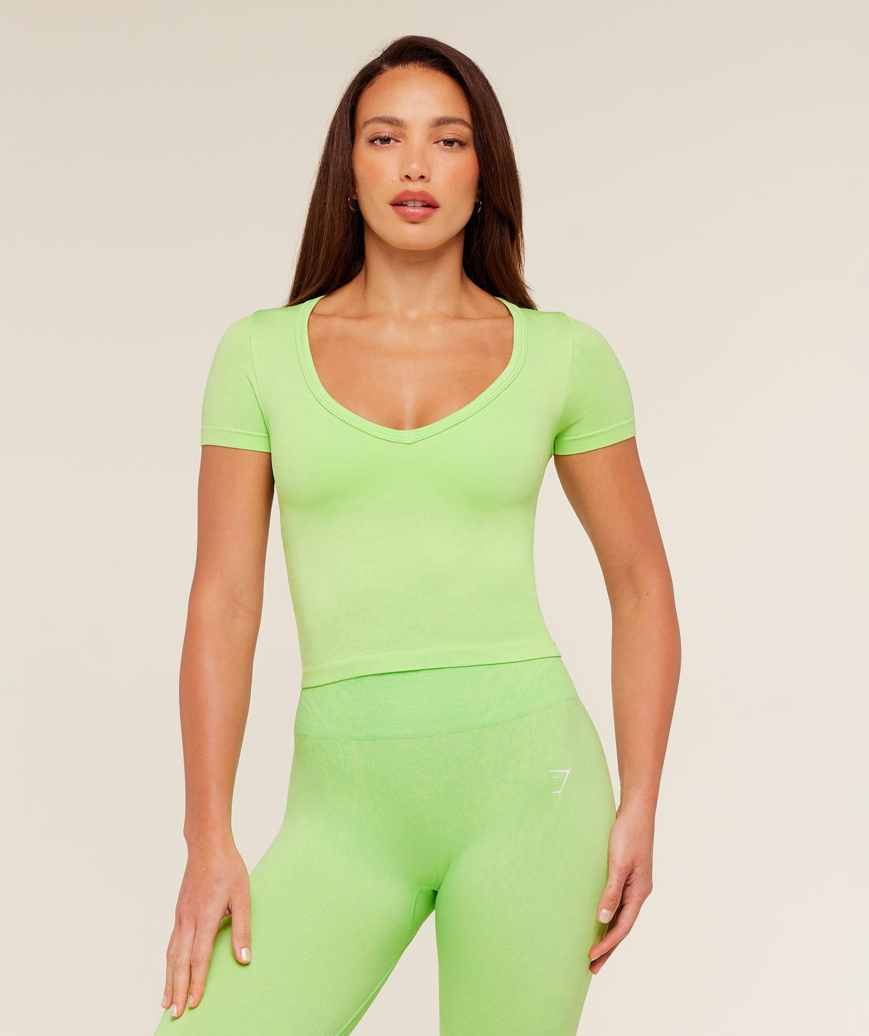 Adapt Animal X Whitney Short Sleeve Top Energy Gelato Green / Sorbet Yellow