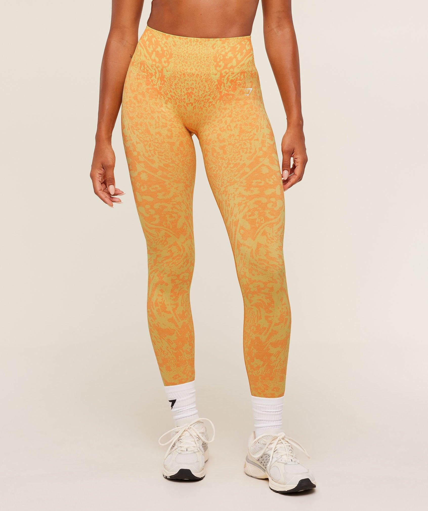Adapt Animal X Whitney Leggings Sorbet Yellow / Dayglow Peach