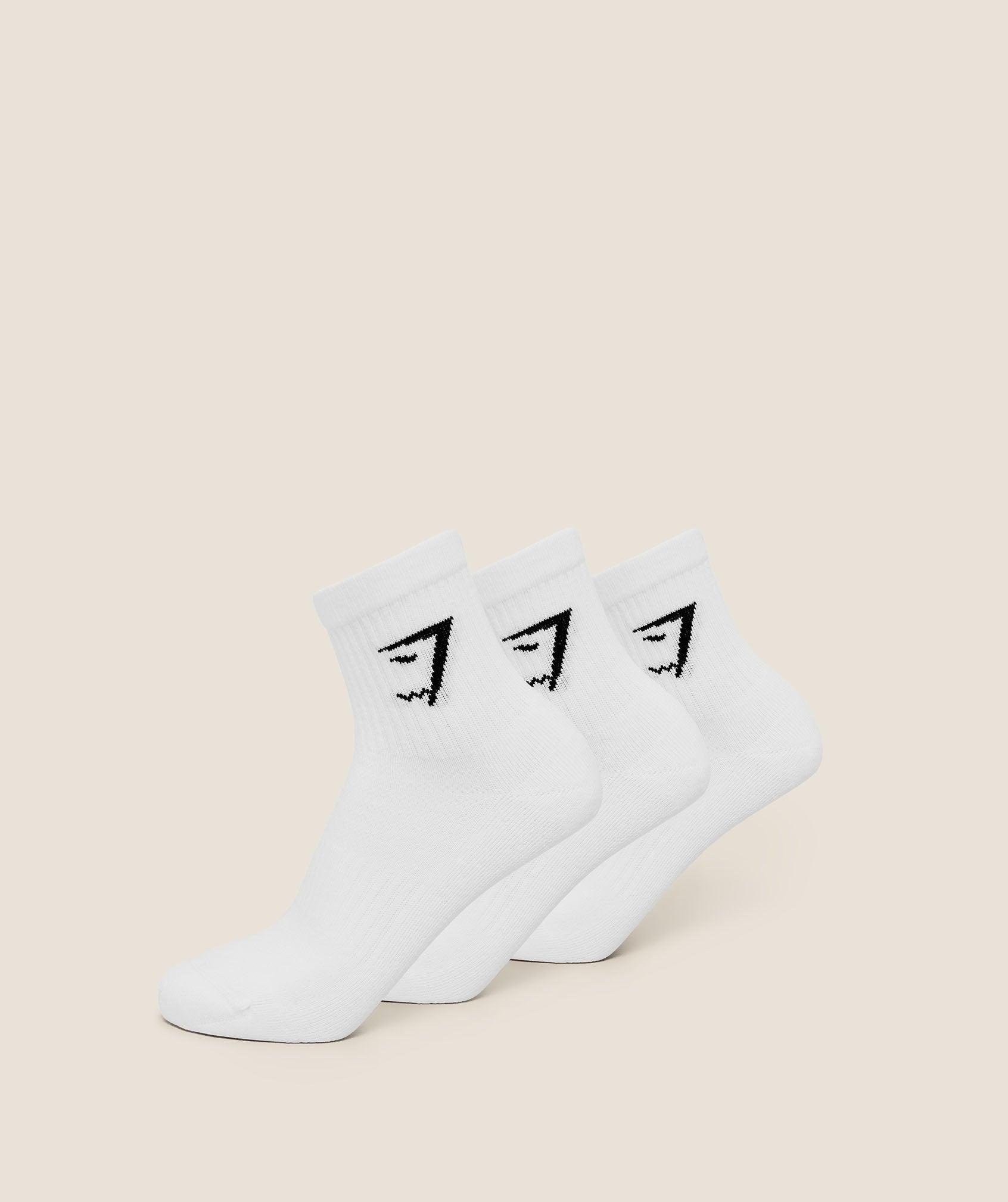 Midi Socks 3PK GS White