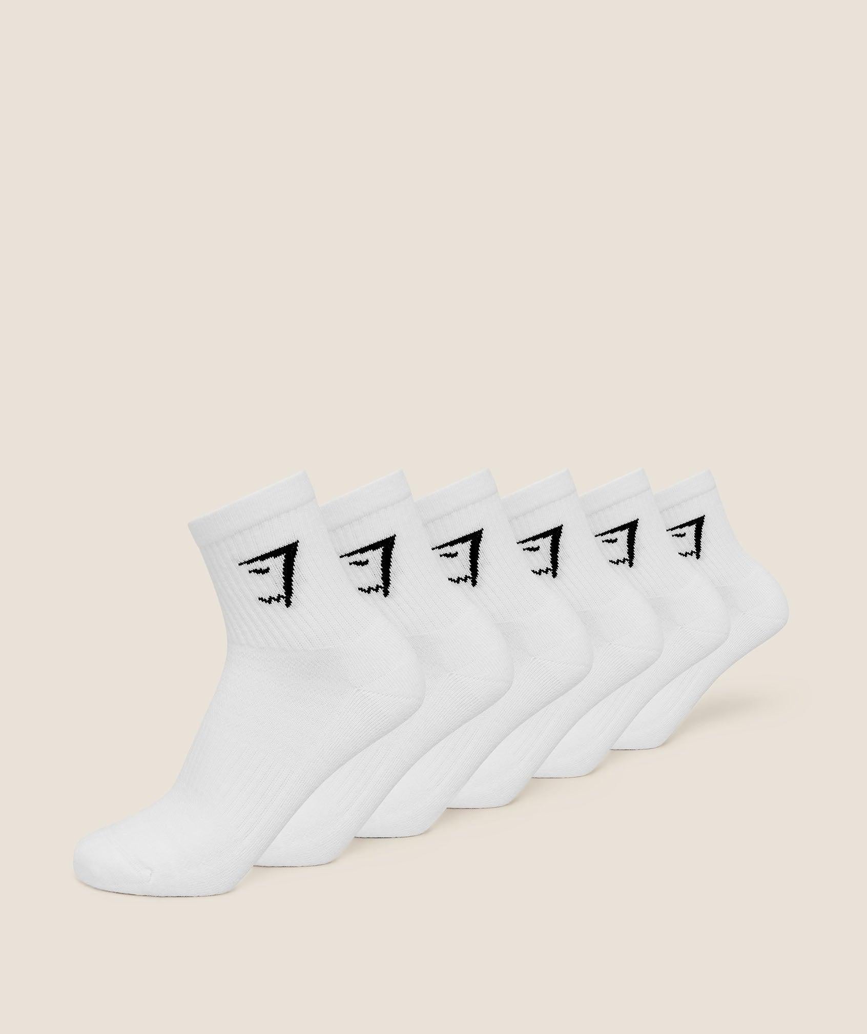 Midi Socks 6PK GS White