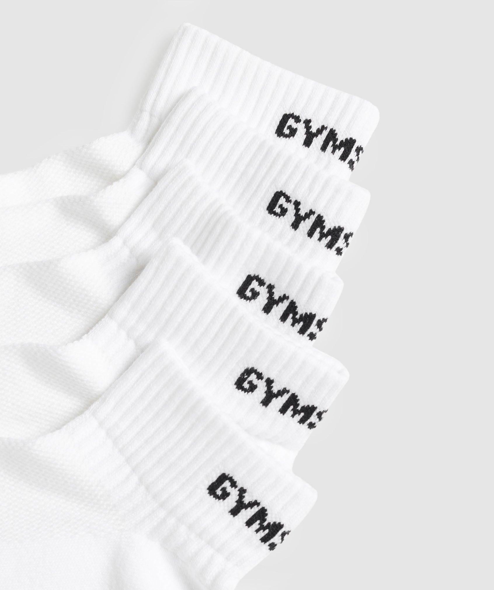 Quarter Socks 5PK White