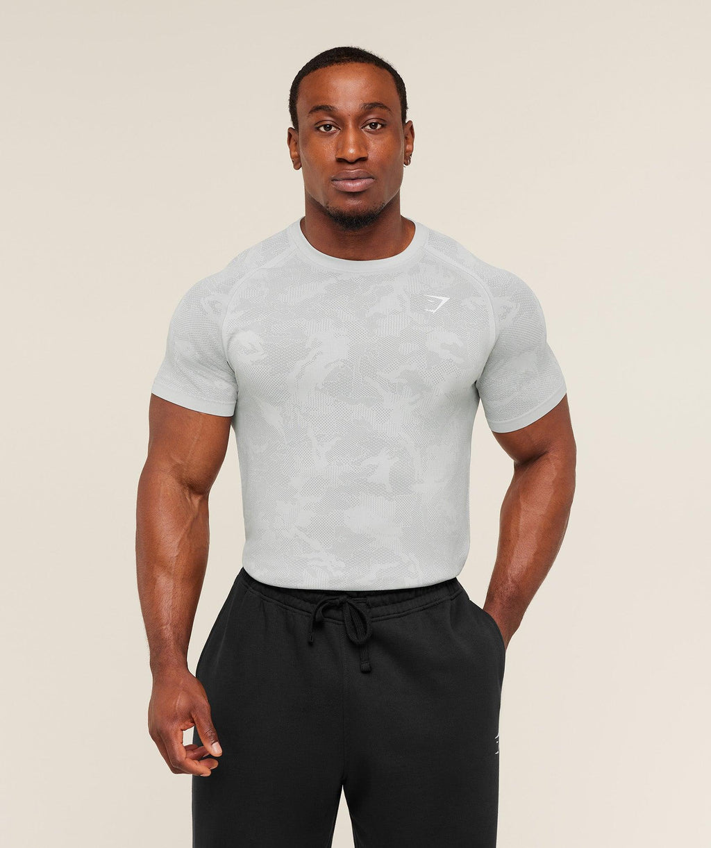 Geo Seamless T-Shirt Light Grey / Smokey Grey