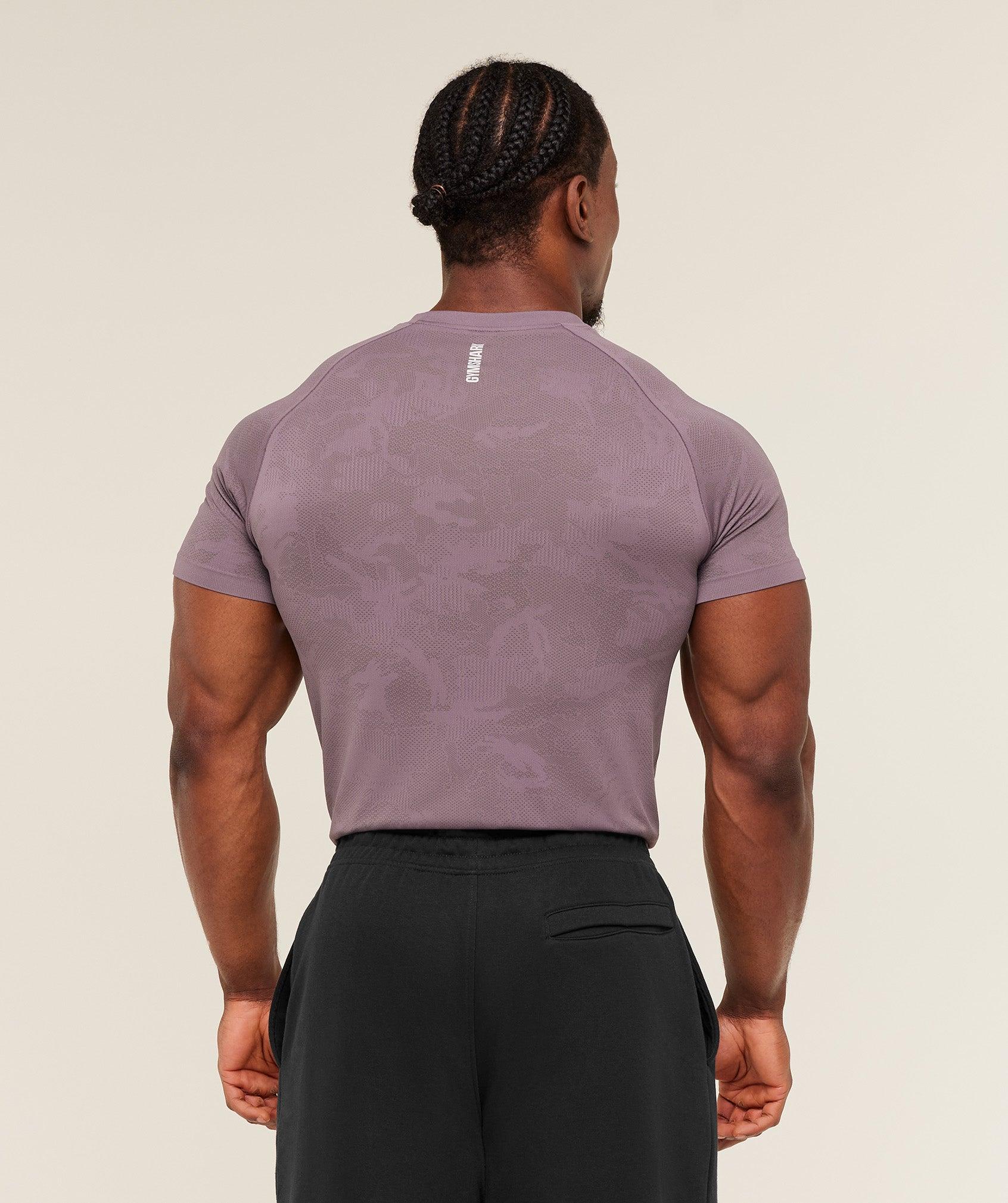 Geo Seamless T-Shirt Dusk Purple / Cool Brown