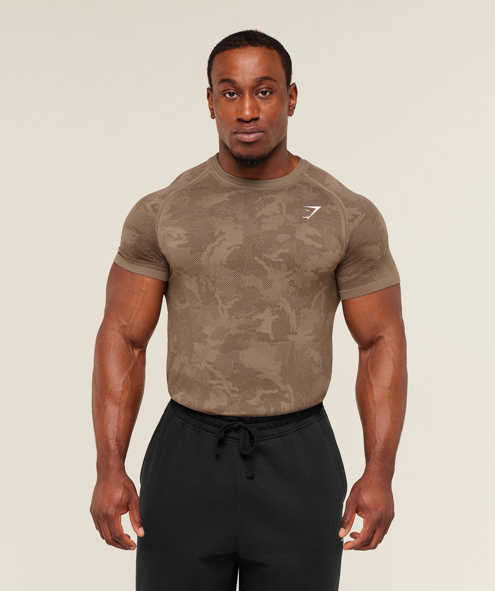 Geo Seamless T-Shirt Brown / Archive Brown