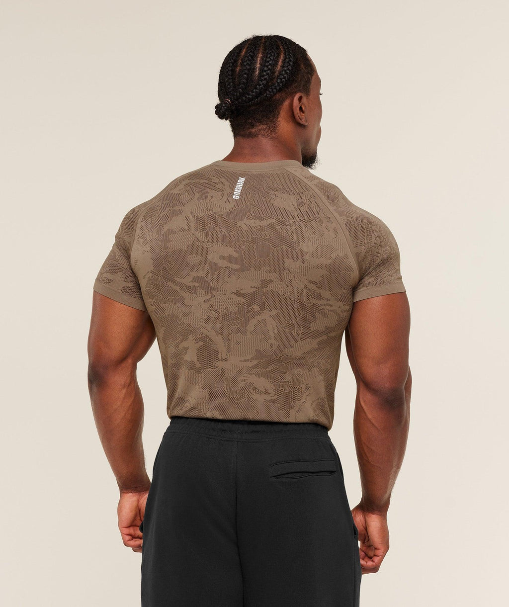 Geo Seamless T-Shirt Brown / Archive Brown