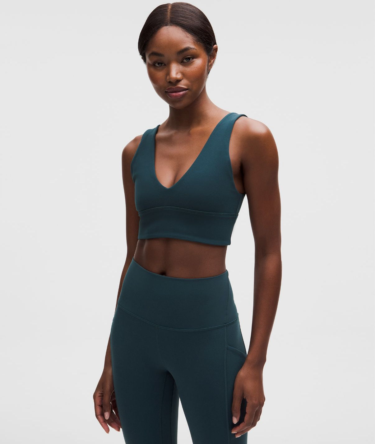 Align V-Neck Bra Light Support A/B Cup Indochine Blue