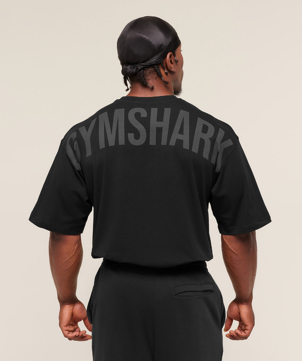 Power T-Shirt Black Asphalt Grey