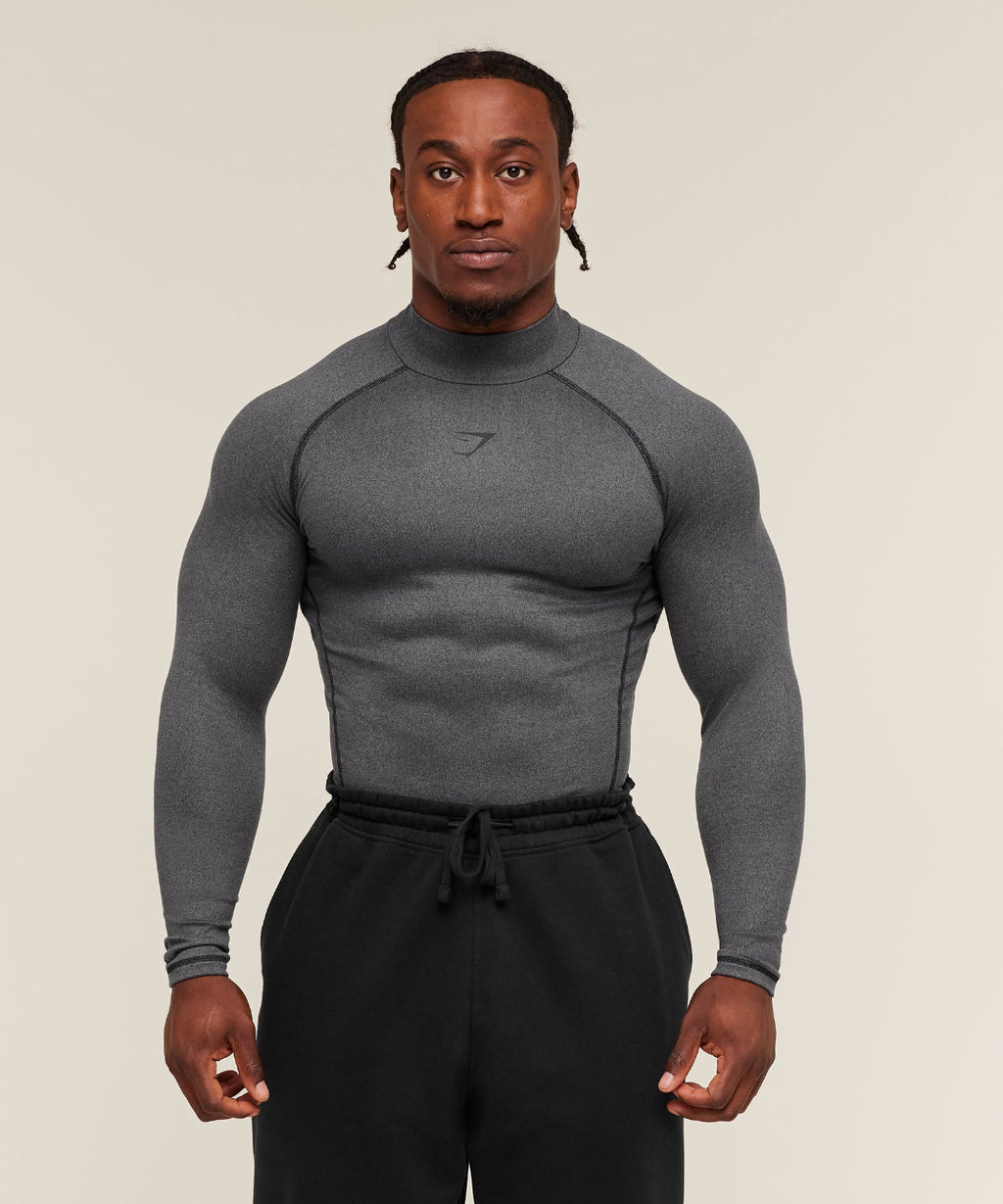 Element Baselayer Mock Neck LS Dark Grey