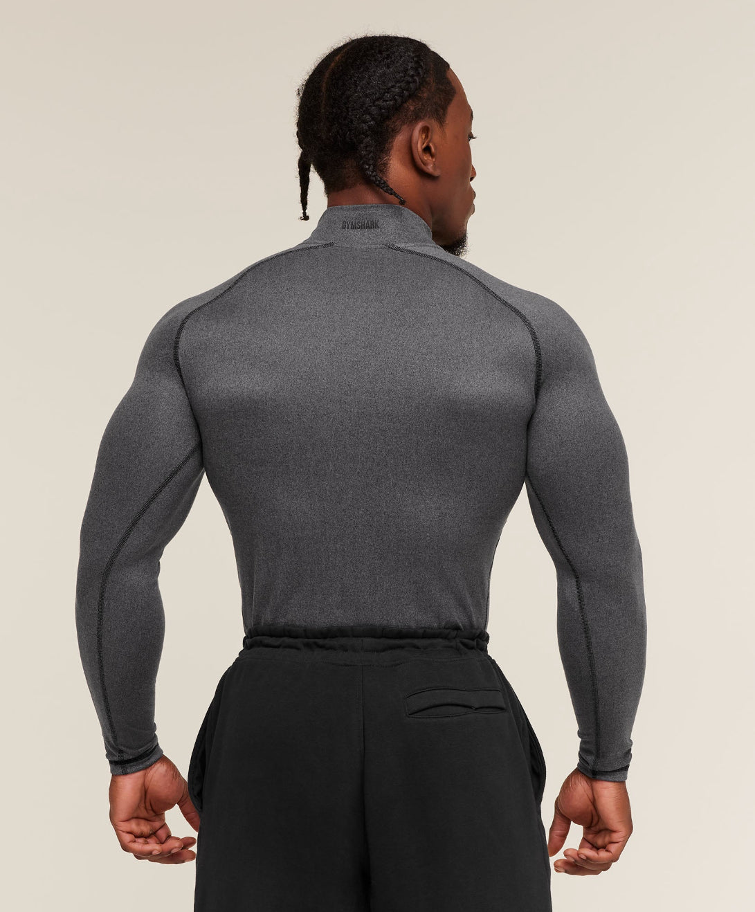 Element Baselayer Mock Neck LS Dark Grey