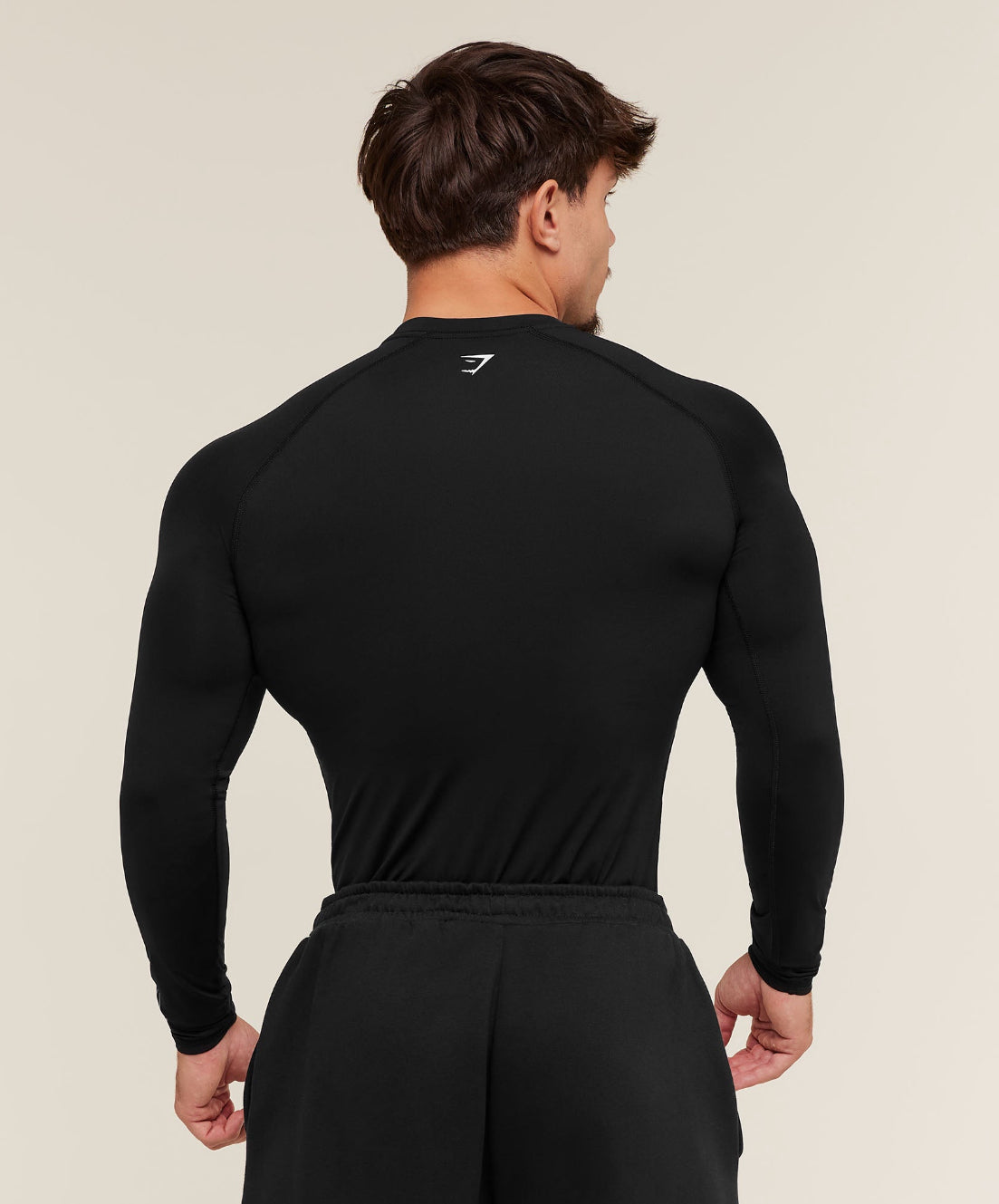 Outline Graphic Long Sleeve Baselayer Black