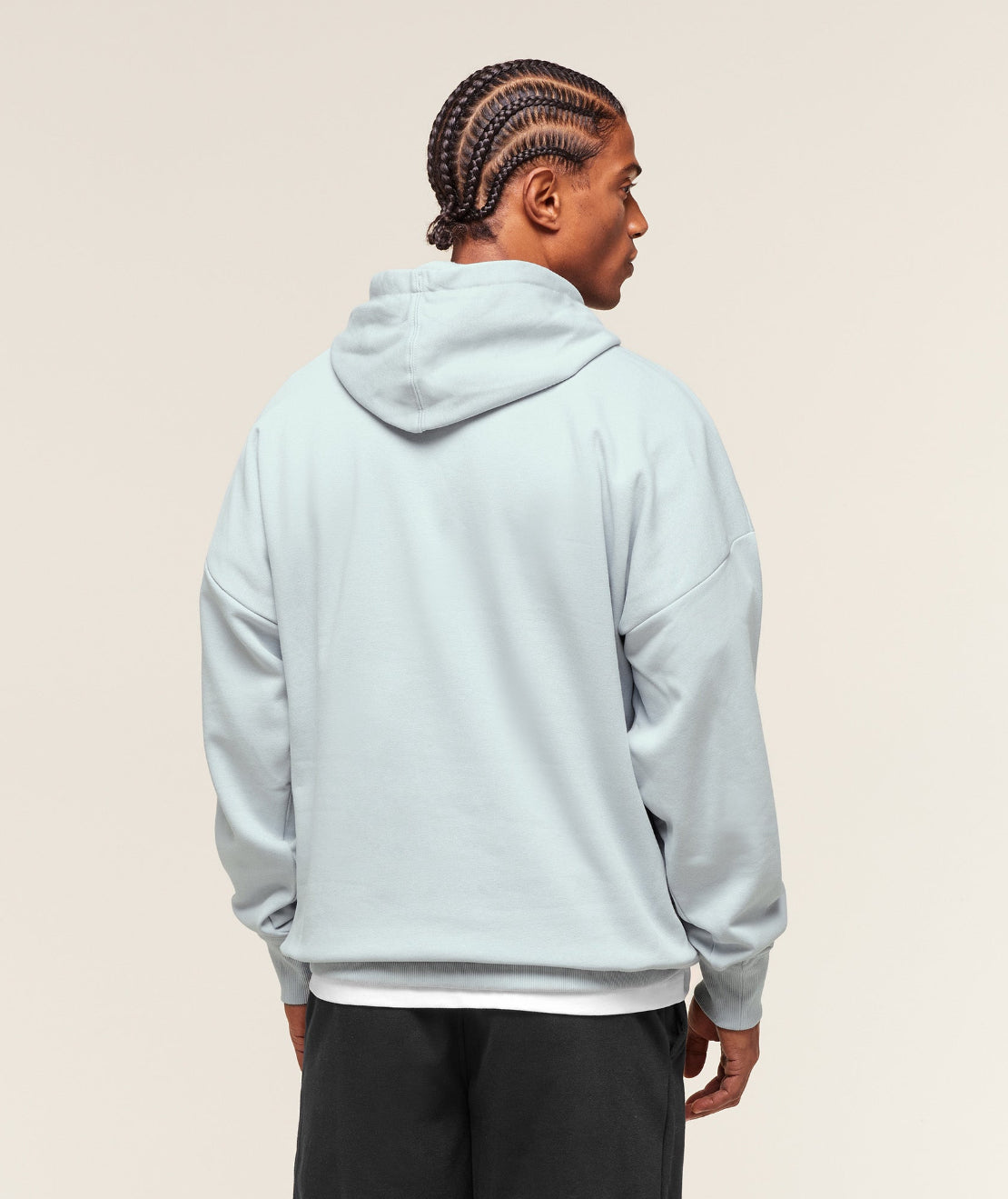 Crest Oversized Hoodie Smoke Blue
