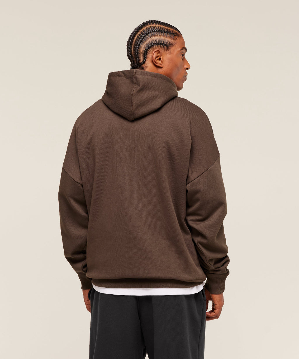 Crest Oversized Hoodie Archive Brown