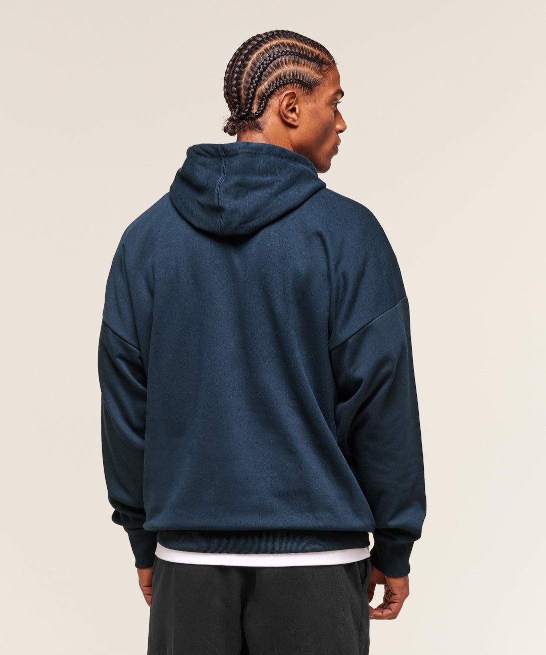 Crest Oversized Hoodie Navy
