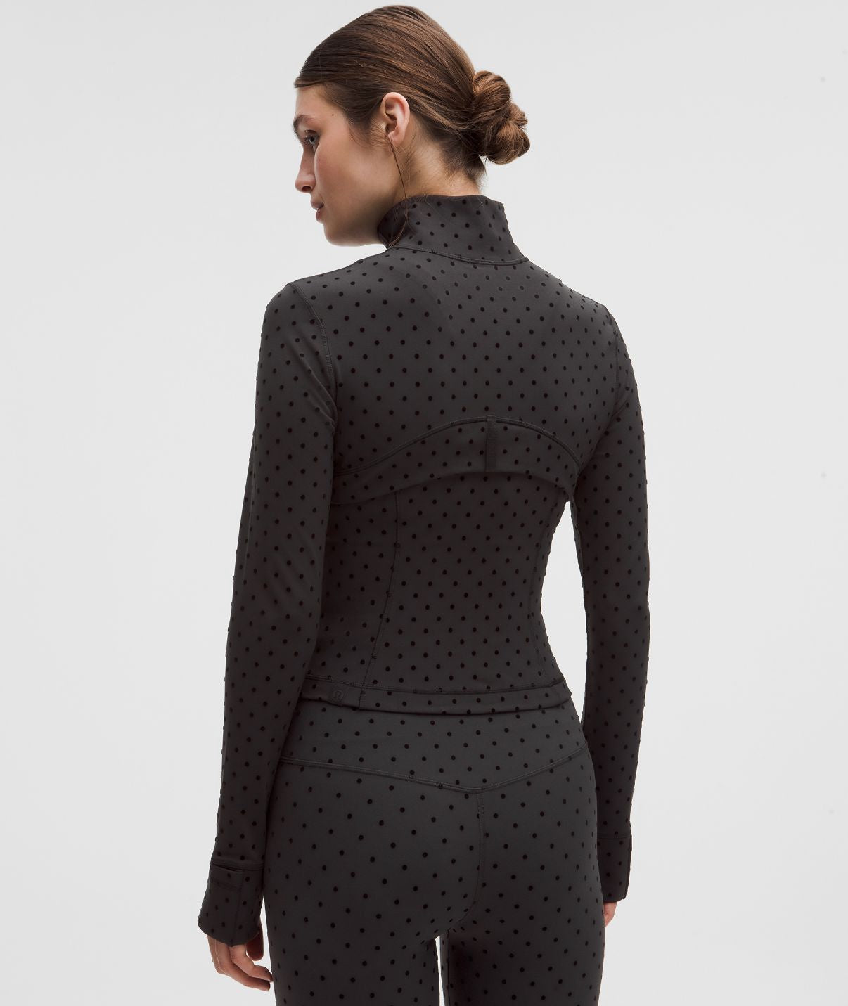 Define Cropped Jacket Nulu Polka Flock Black