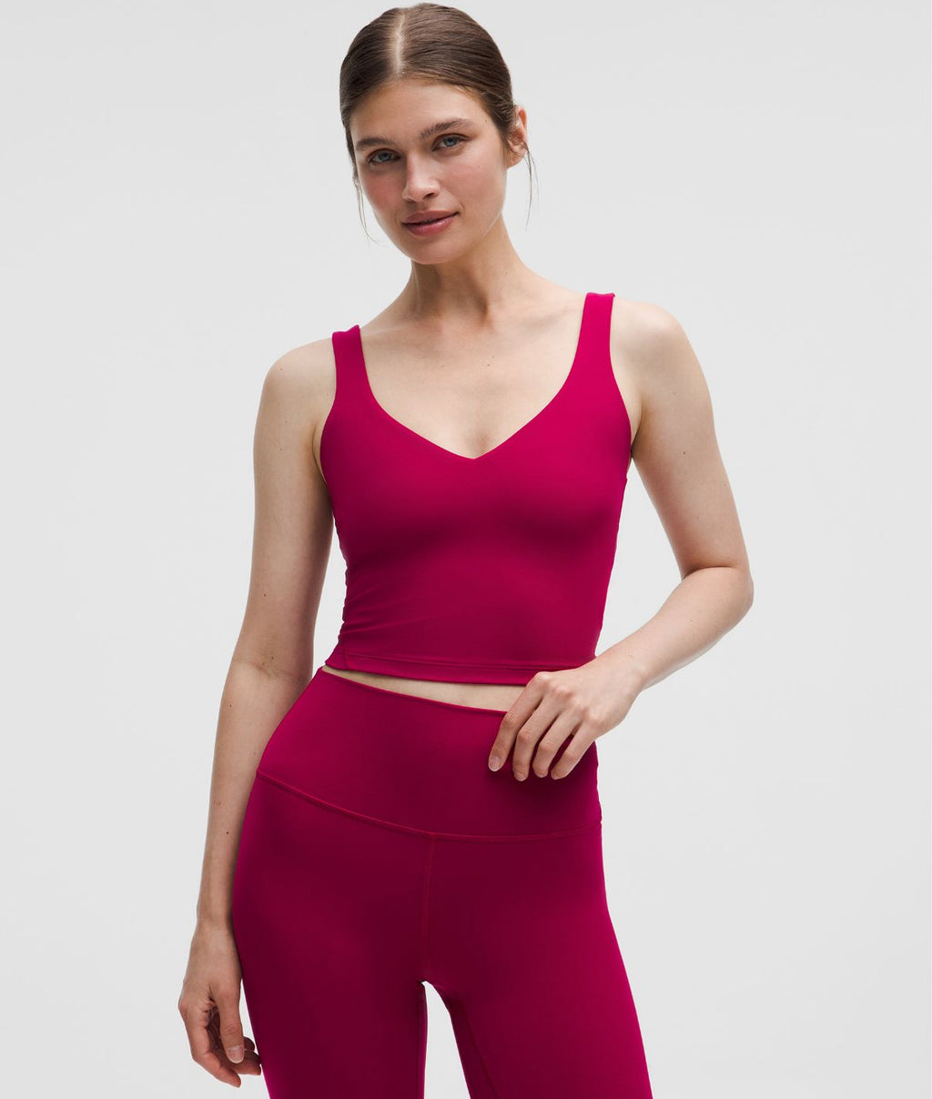 Align Tank Top Light Support A/B Cup Berry Rumble