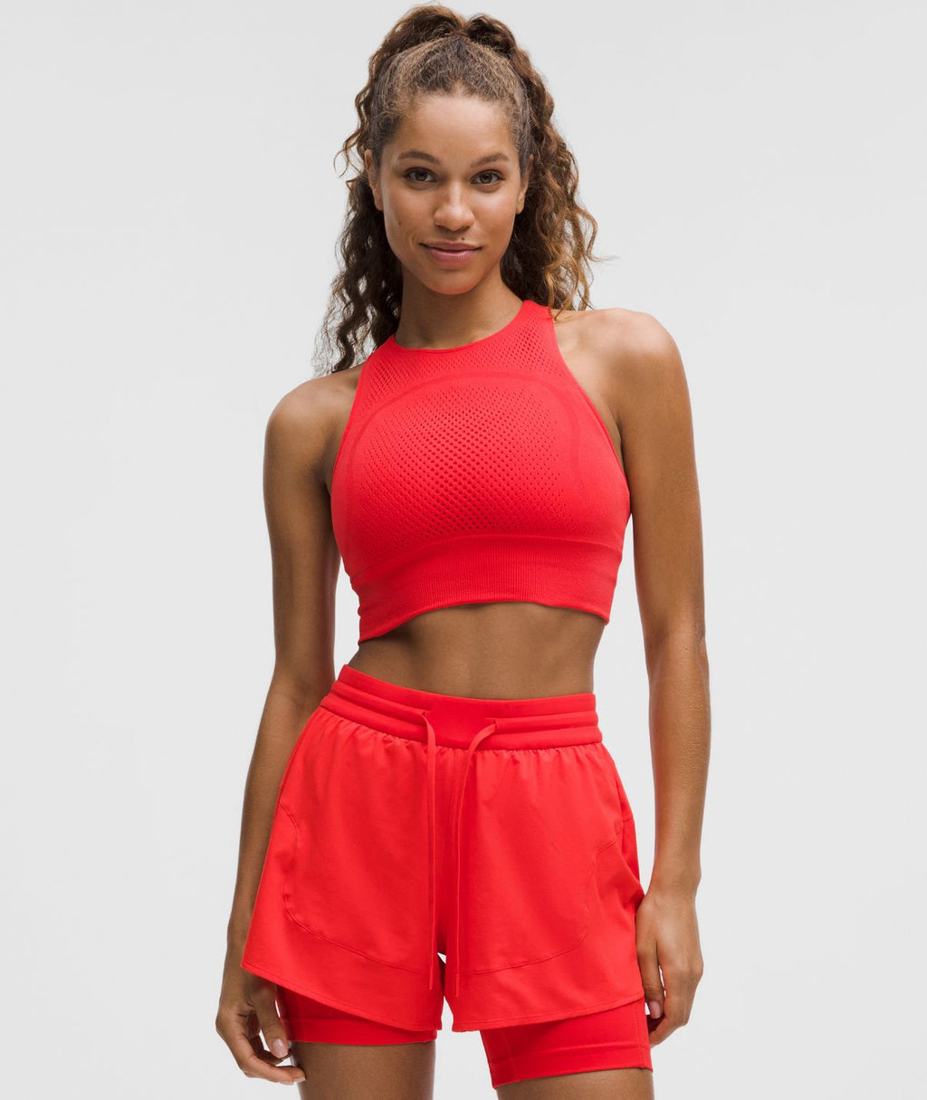 RevealKnit Cropped Tank Top SLNSH Collection Love Red