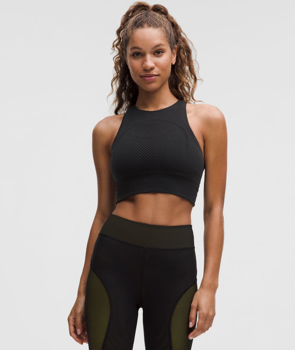 RevealKnit Cropped Tank Top SLNSH Collection Black