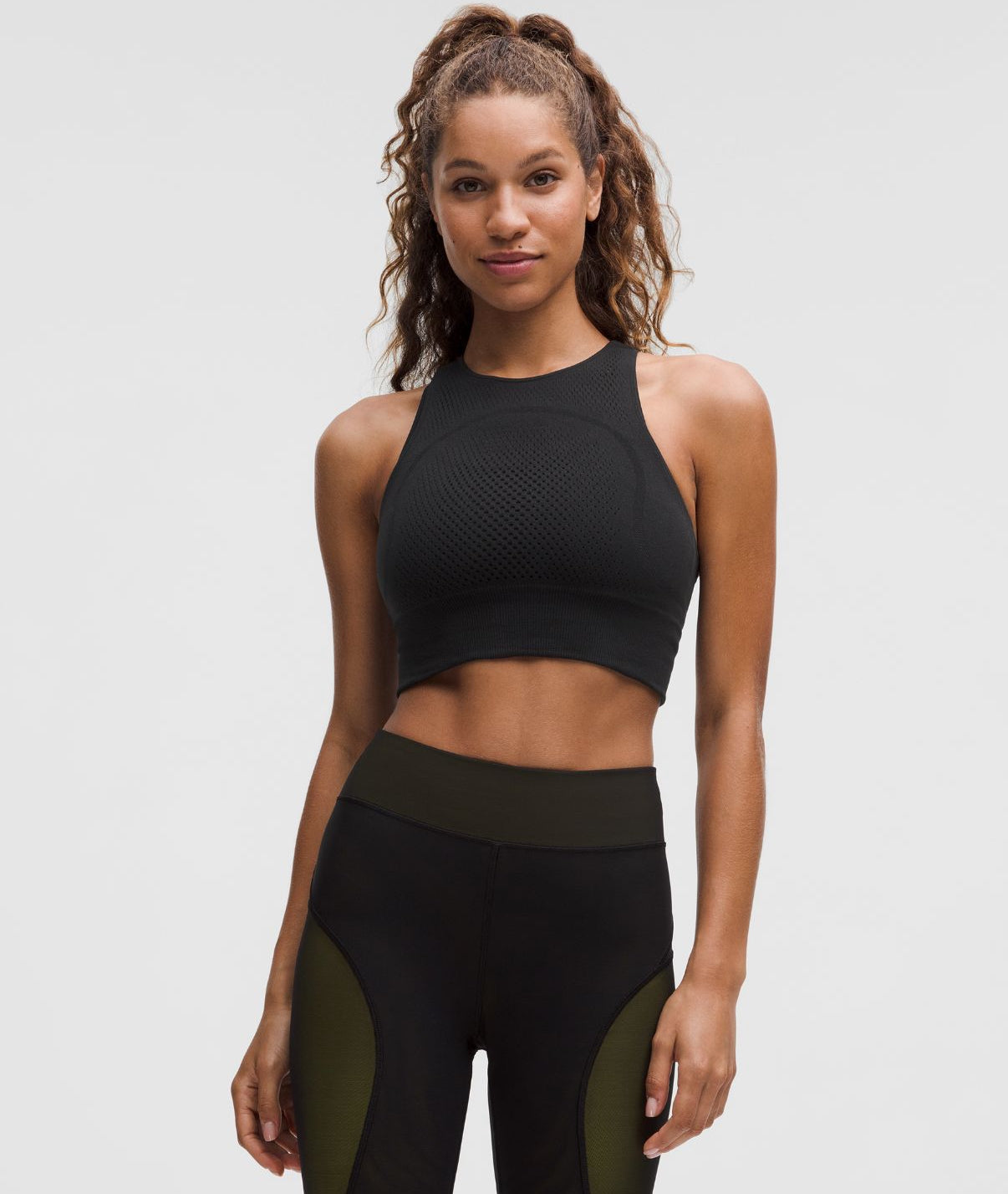 RevealKnit Cropped Tank Top SLNSH Collection Black