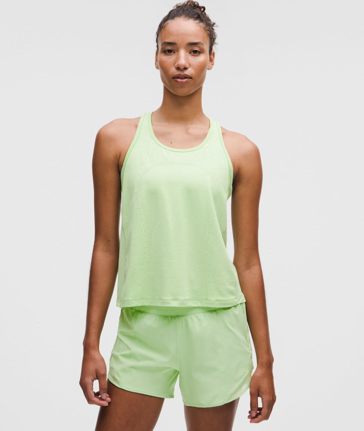 Swifty Mesh Back Tank Top Lemongrass