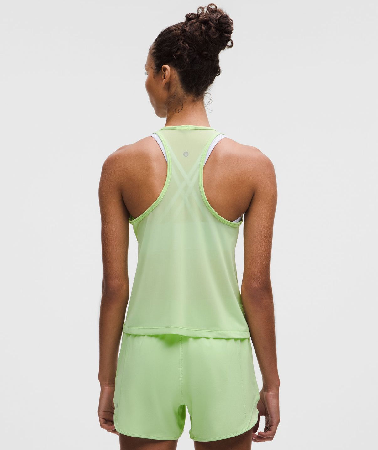 Swifty Mesh Back Tank Top Lemongrass