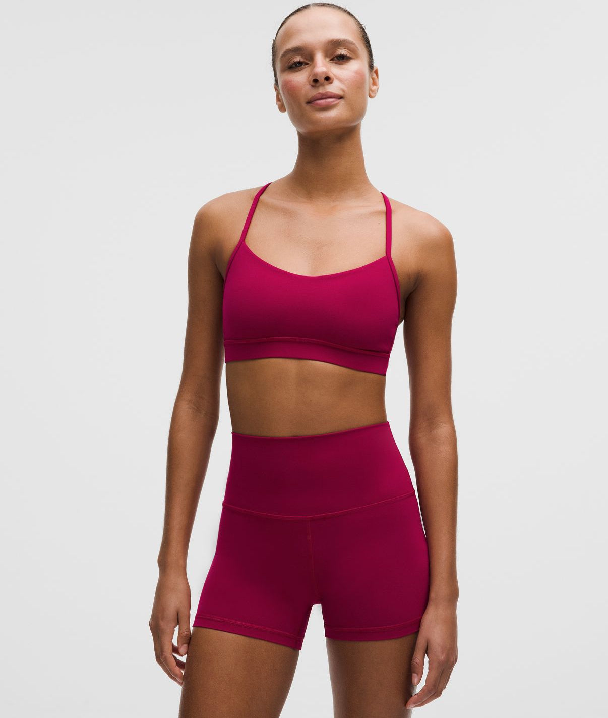 Flow Y Bra Nulu Light Support A/C Cups Berry Rumble