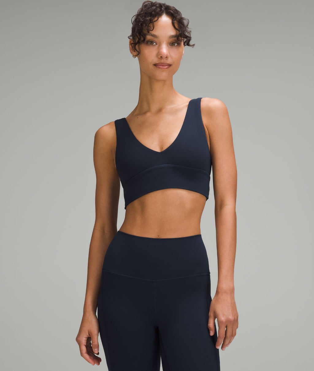 Align V-Neck Bra Light Support A/B Cup True Navy