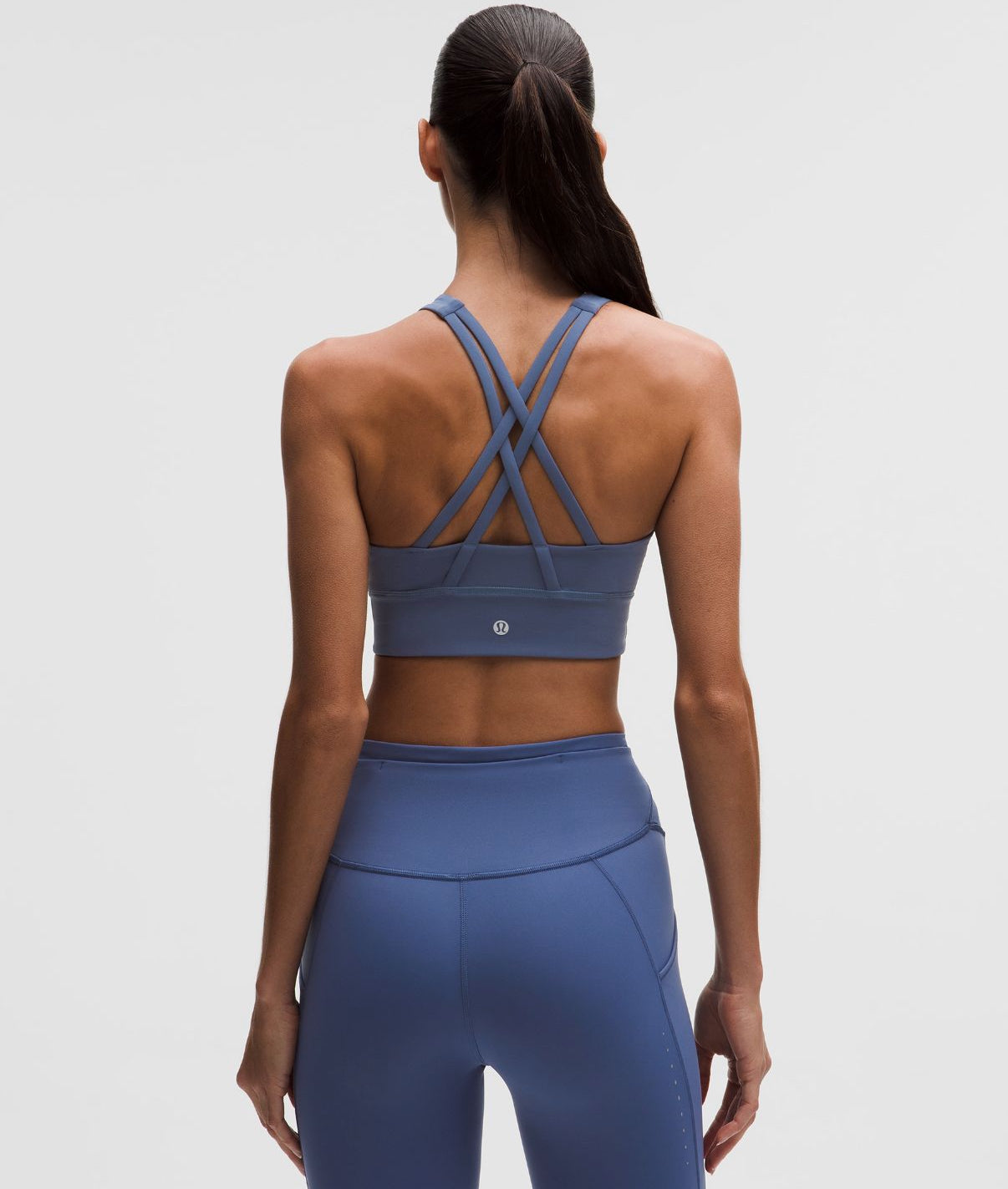 Energy High-Neck Longline Bra Medium Support B-D Cups blue