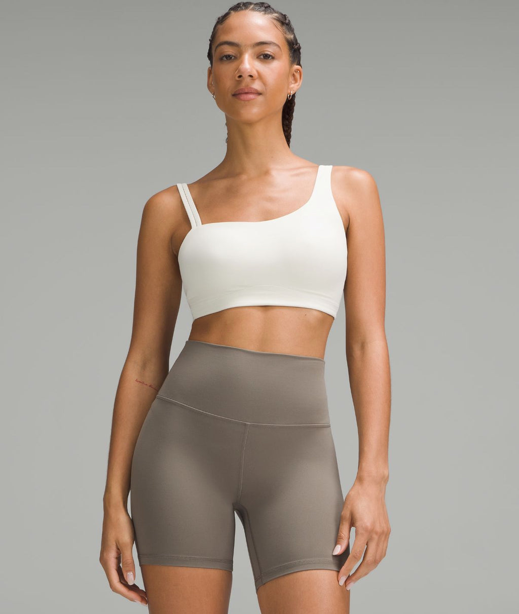 Soft Foam Cup Asymmetrical Bra Light Support D/DD Cup Bone