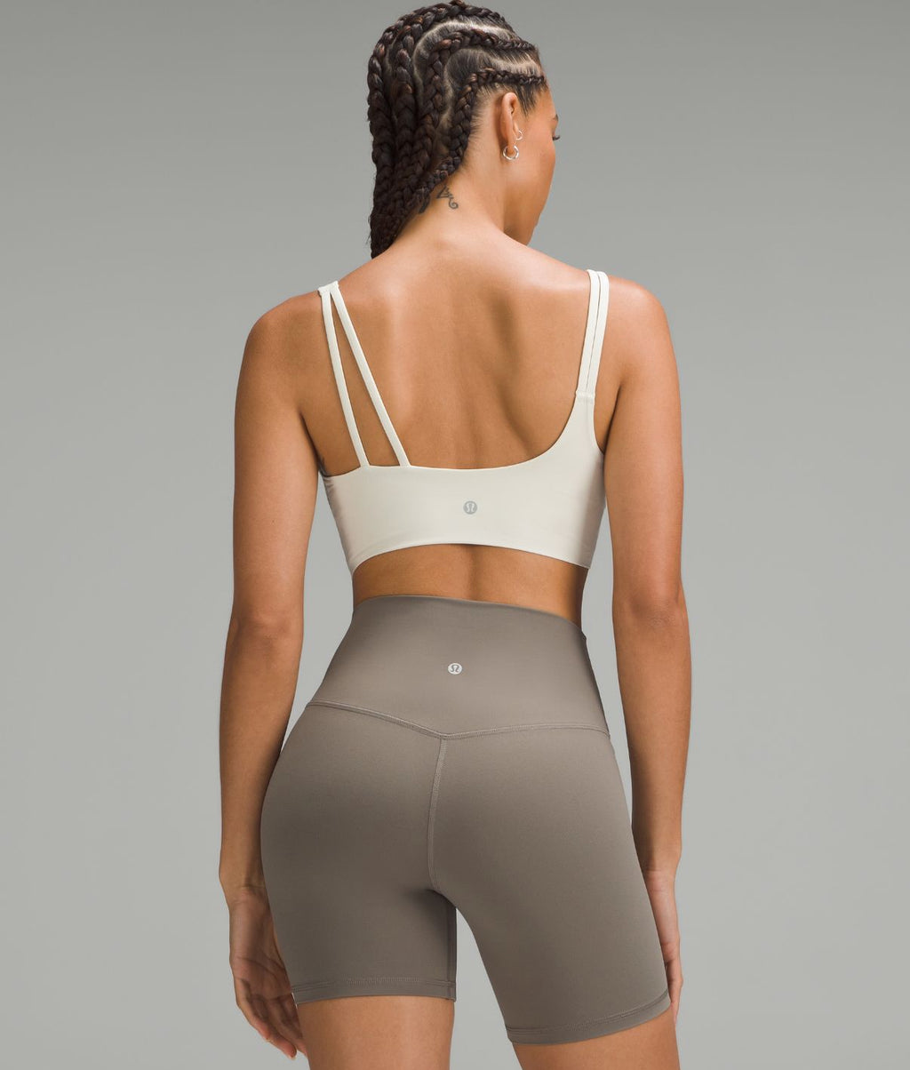 Soft Foam Cup Asymmetrical Bra Light Support D/DD Cup Bone
