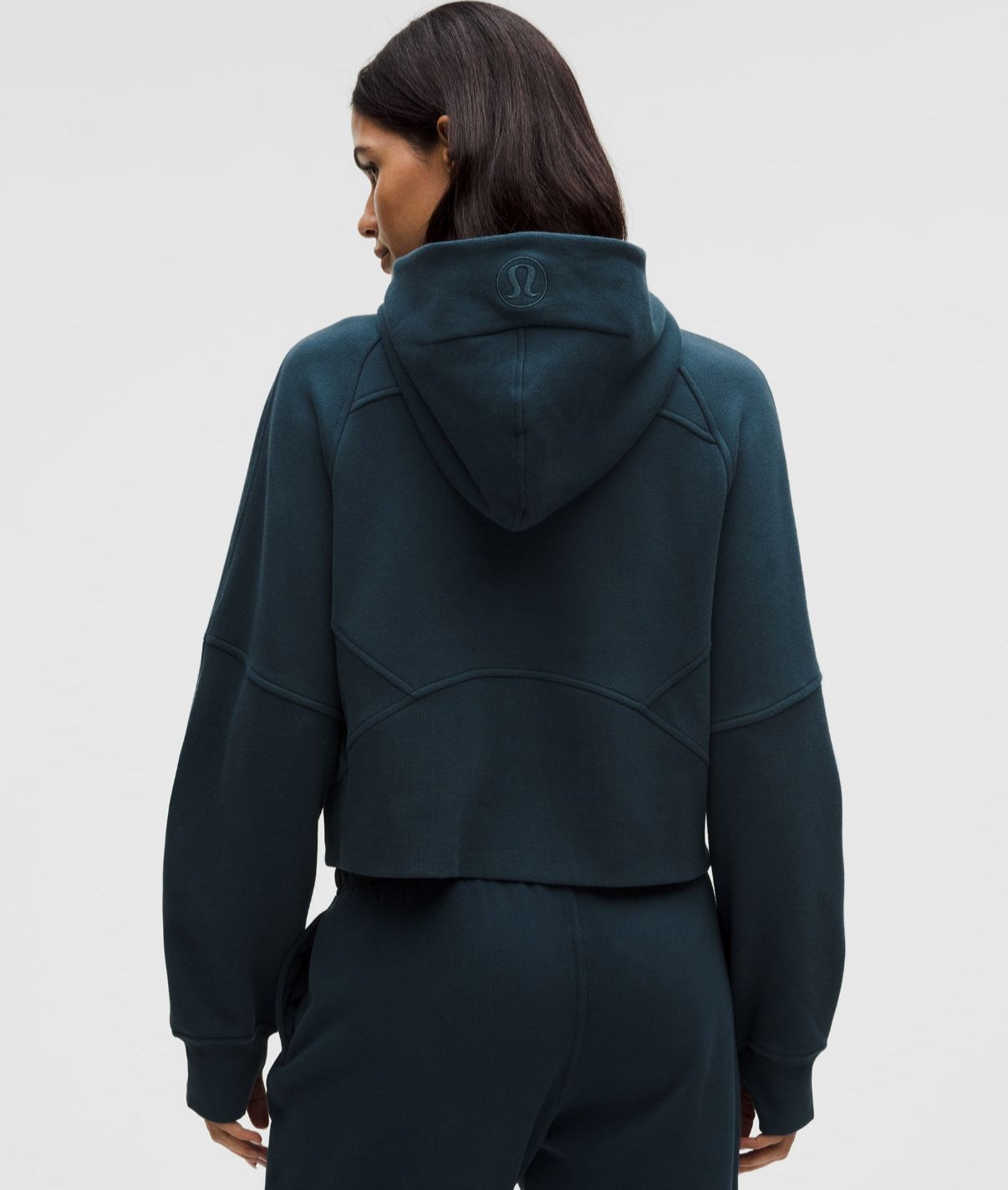 Scuba Oversized Half Zip Hoodie Indochine Blue/Gold