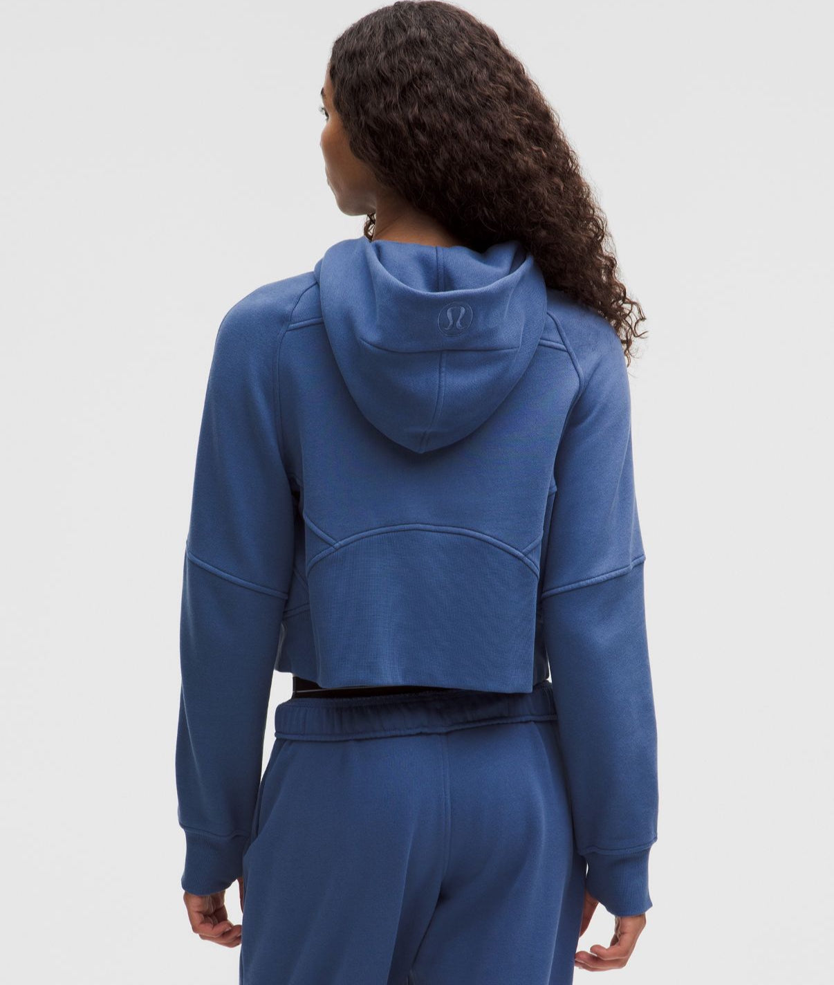 Scuba Oversized Half Zip Hoodie Brilliant Blue