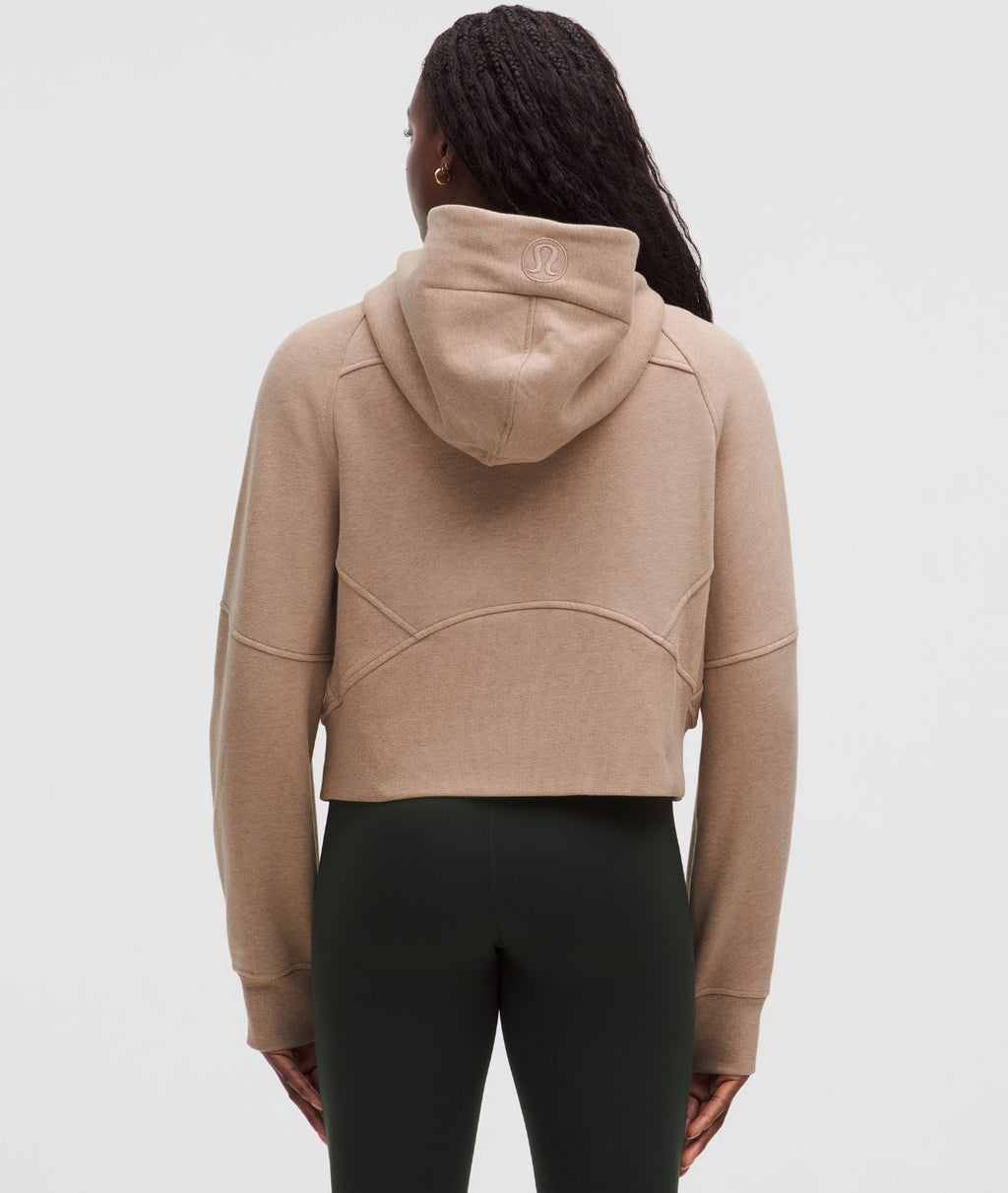 Scuba Oversized Half Zip Hoodie Heathered Nutmeg