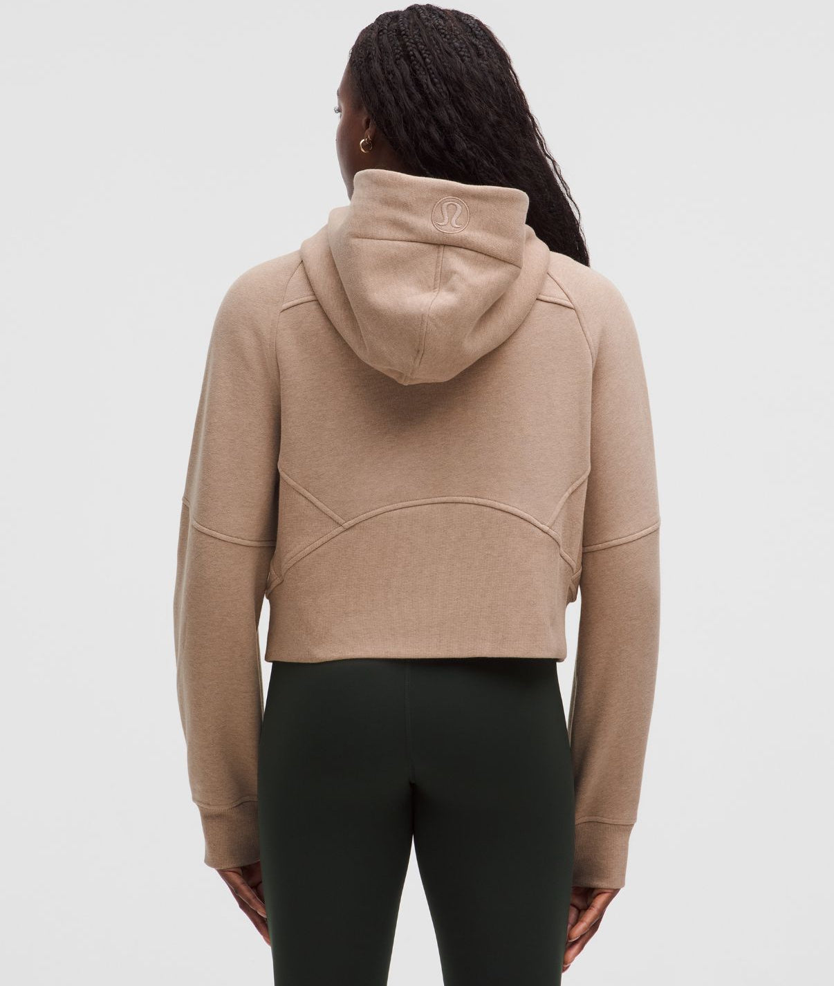 Scuba Oversized Half Zip Hoodie Heathered Nutmeg