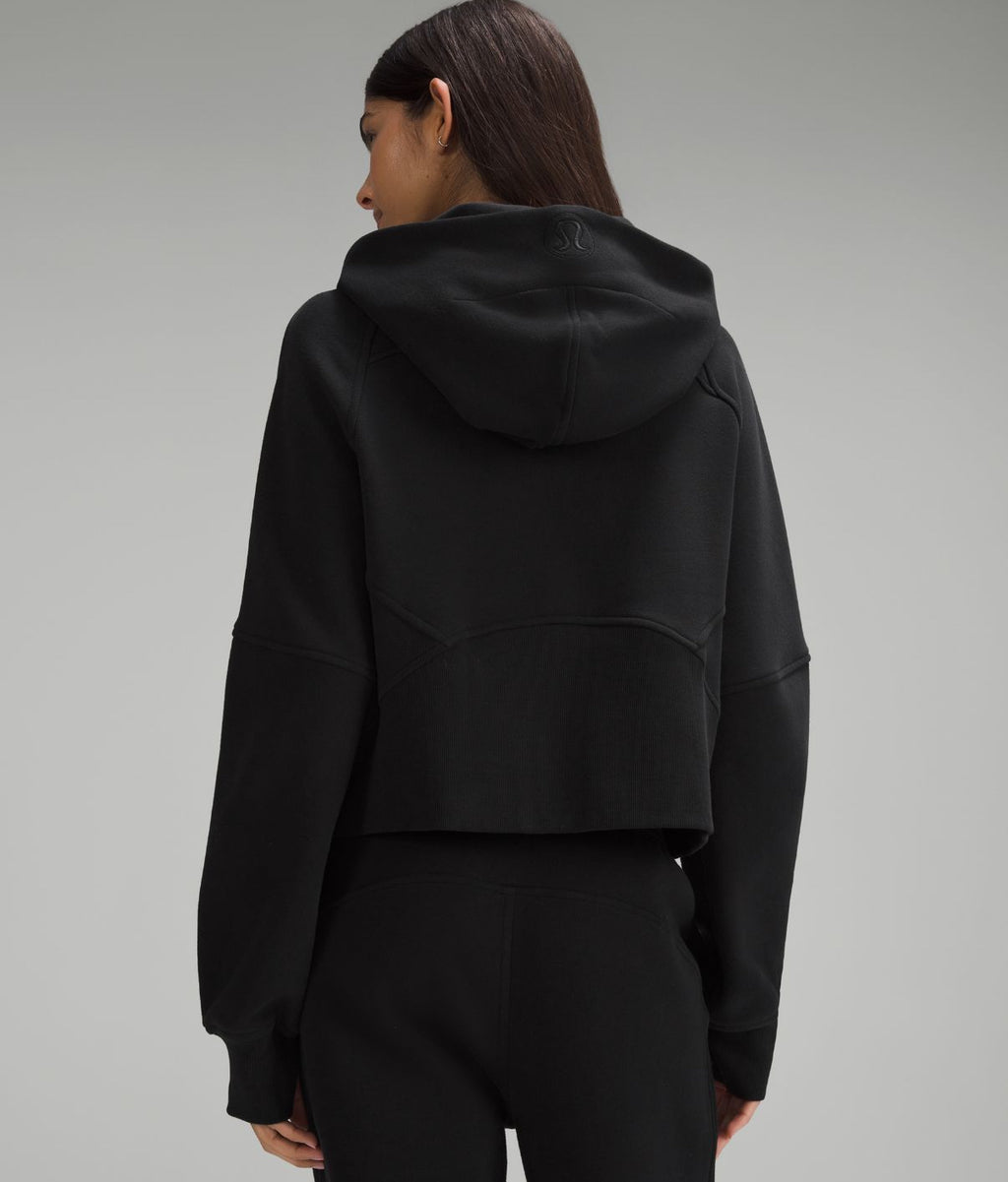 Scuba Oversized Half Zip Hoodie Black