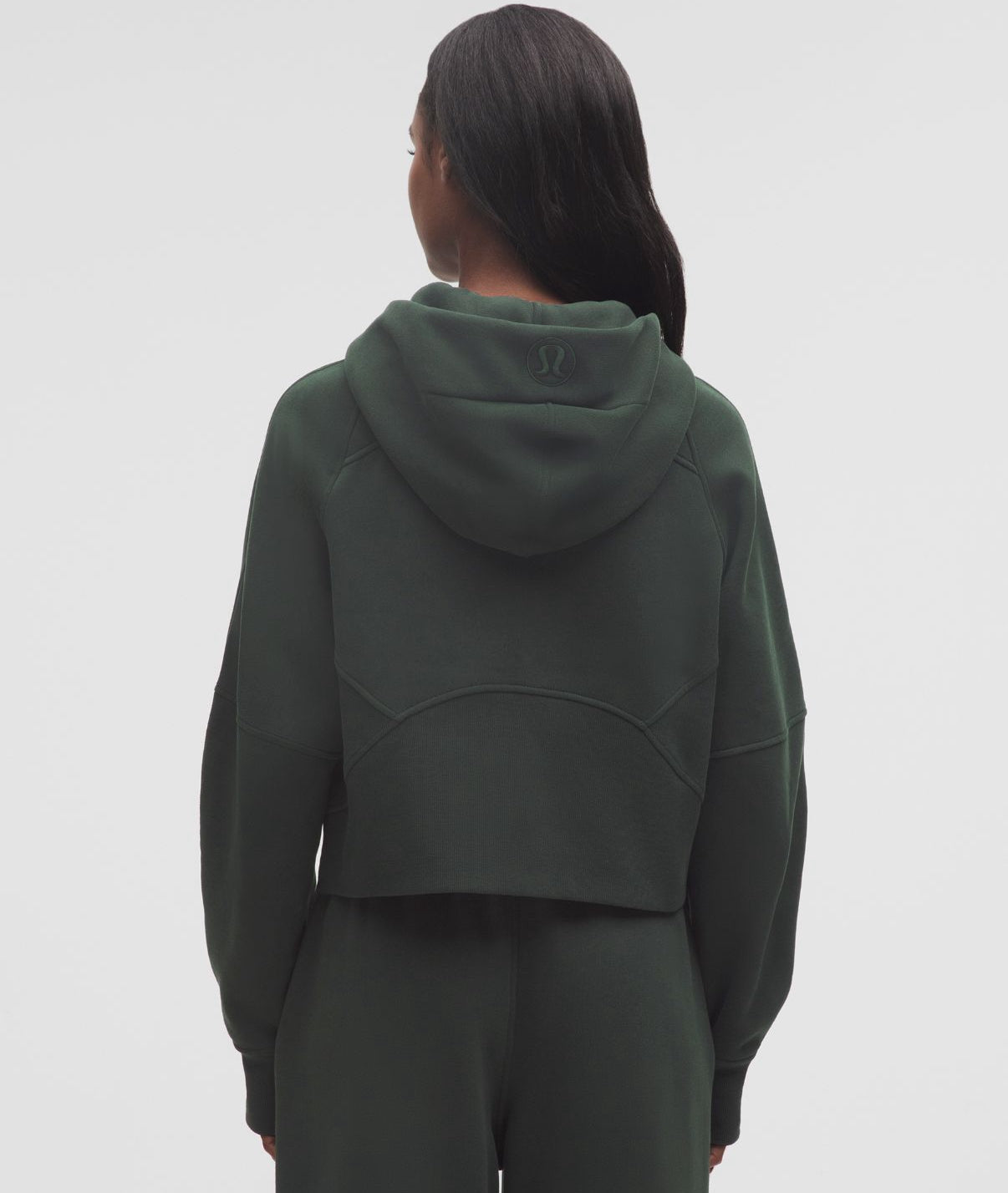 Scuba Oversized Half Zip Hoodie Rainforest Green/Gold